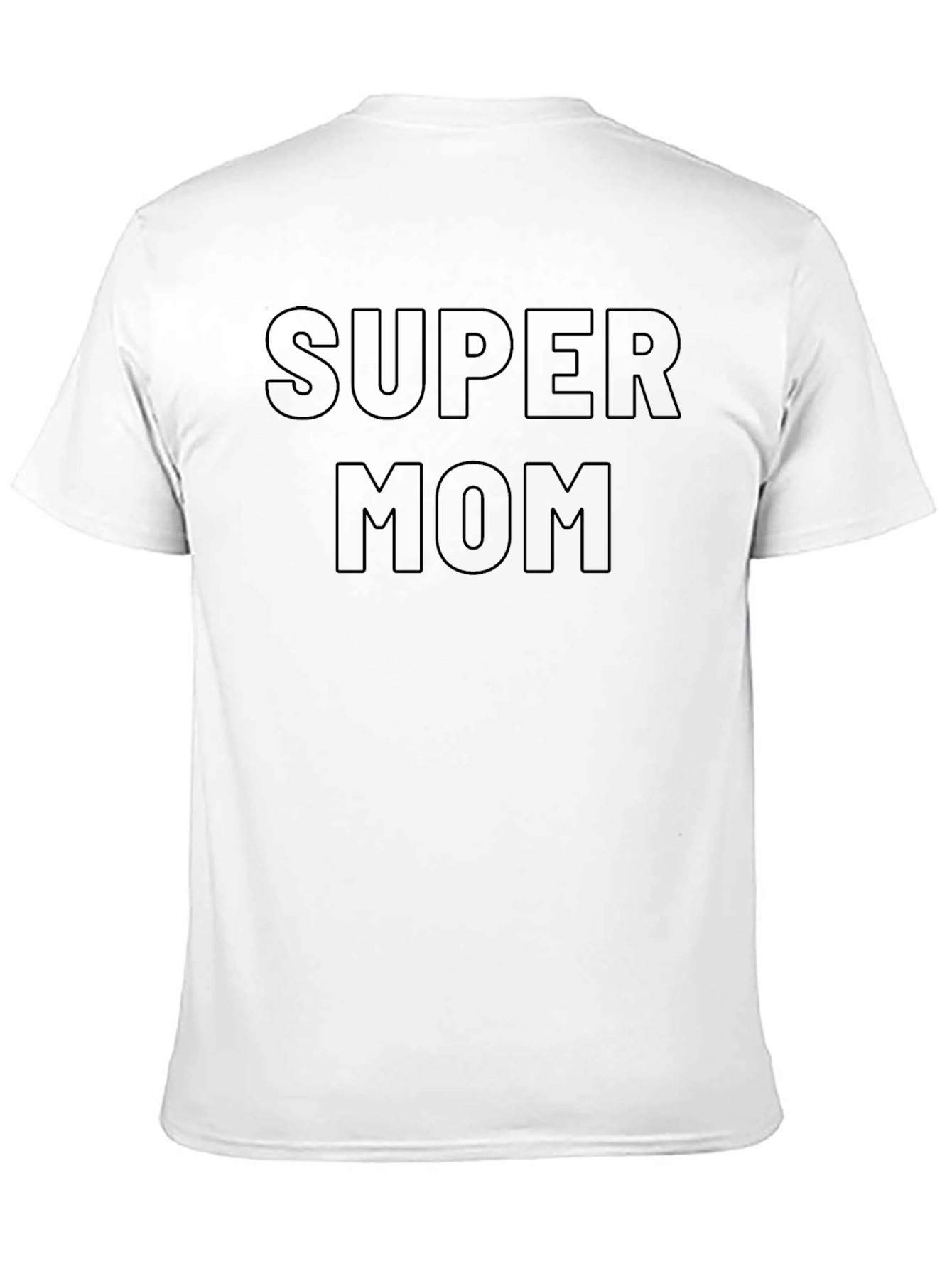 Black Super Mom Graphic T-Shirt - Black Cotton Tee view 11