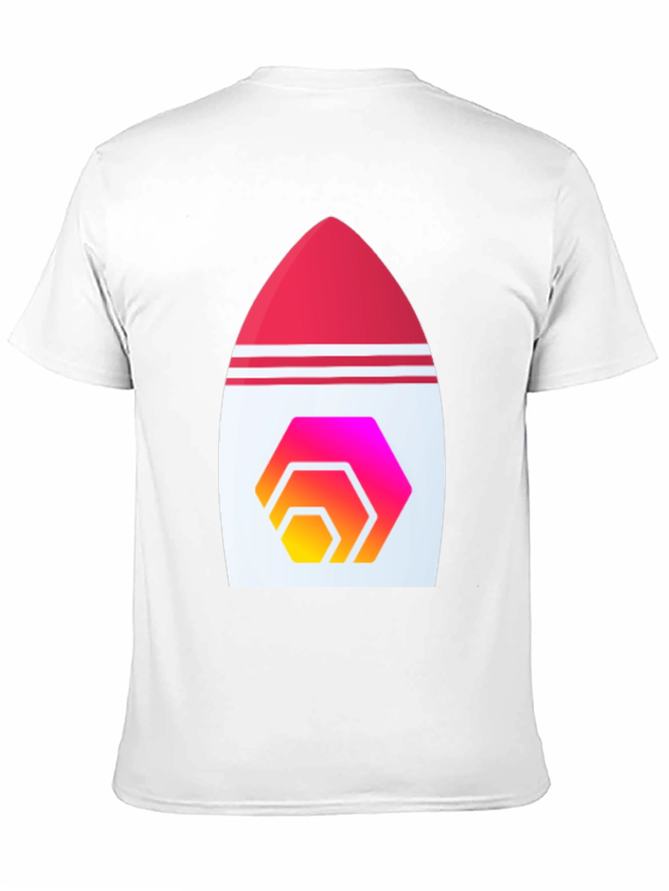 Black Hex Crypto Rocket T-Shirt - Black Cotton Blend view 11