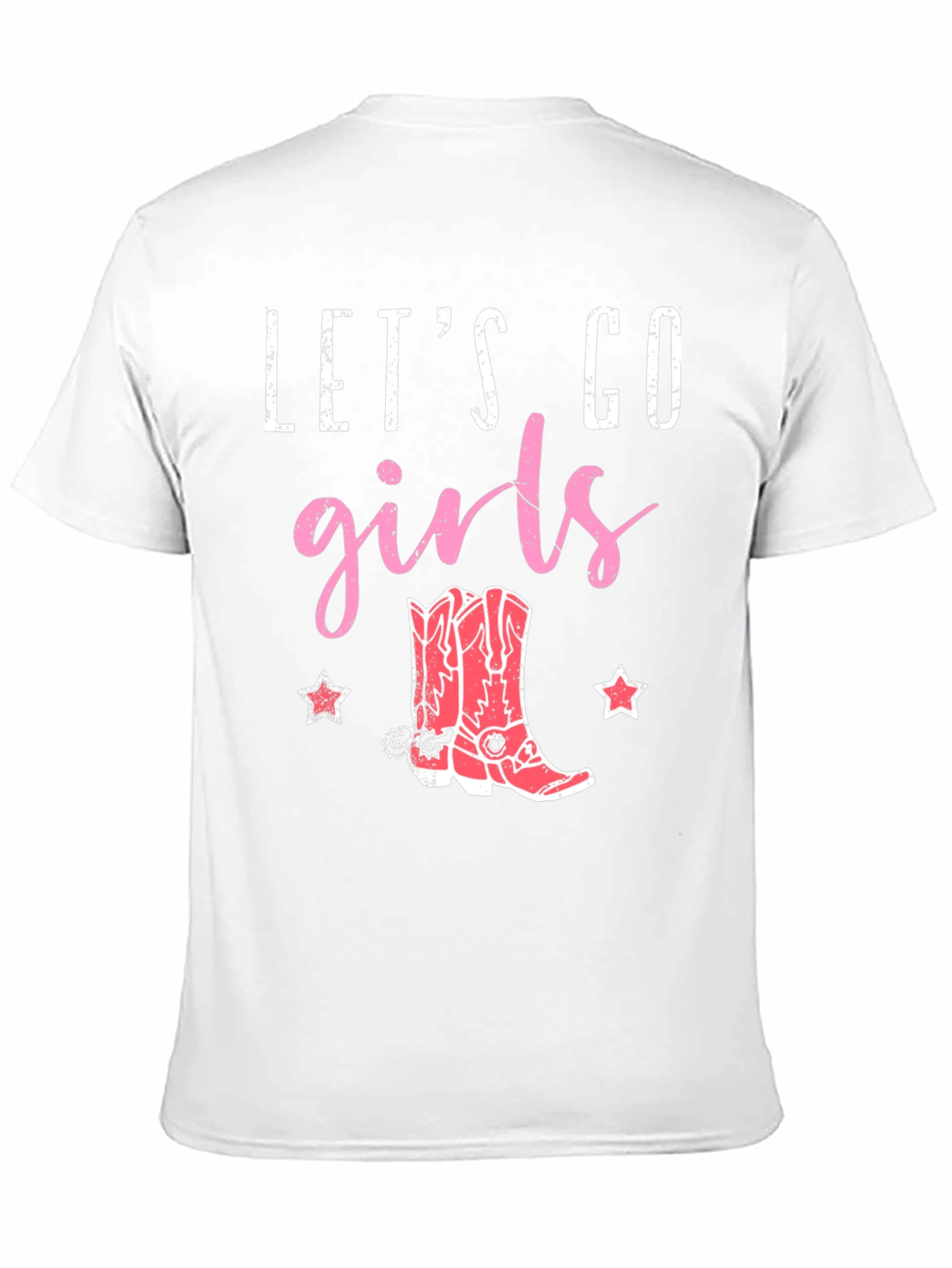 Black Let's Go Girls Cowboy Boot Graphic Tee view 11