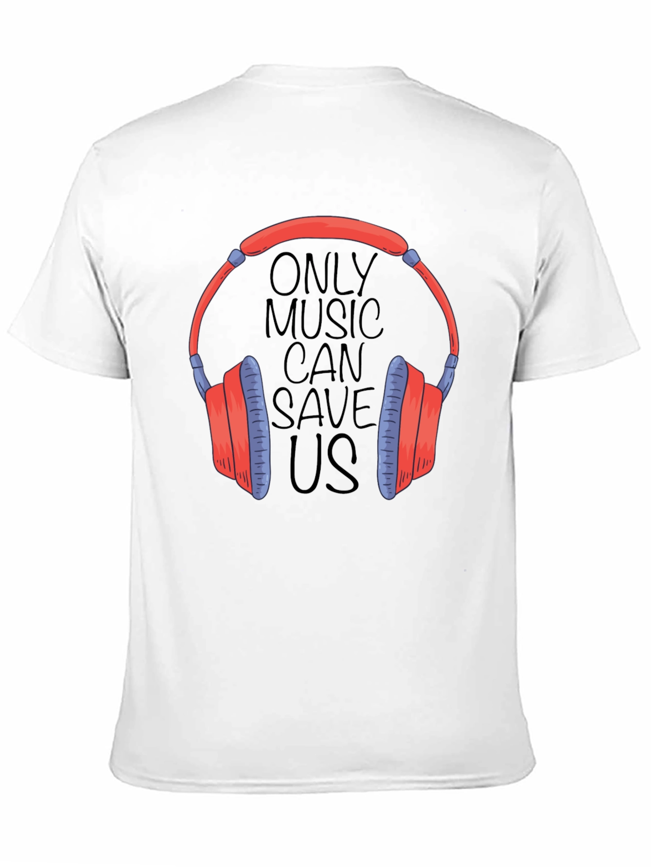 Black Music Lover T-Shirt: Headphones Graphic Tee view 11