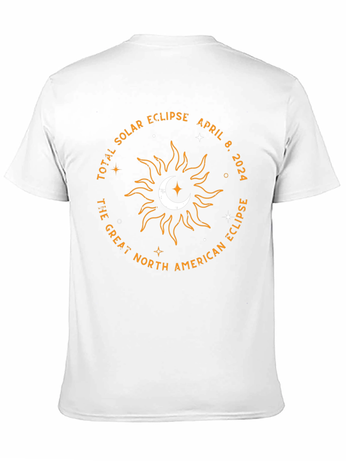 Black Total Solar Eclipse April 8, 2024 T-Shirt view 11