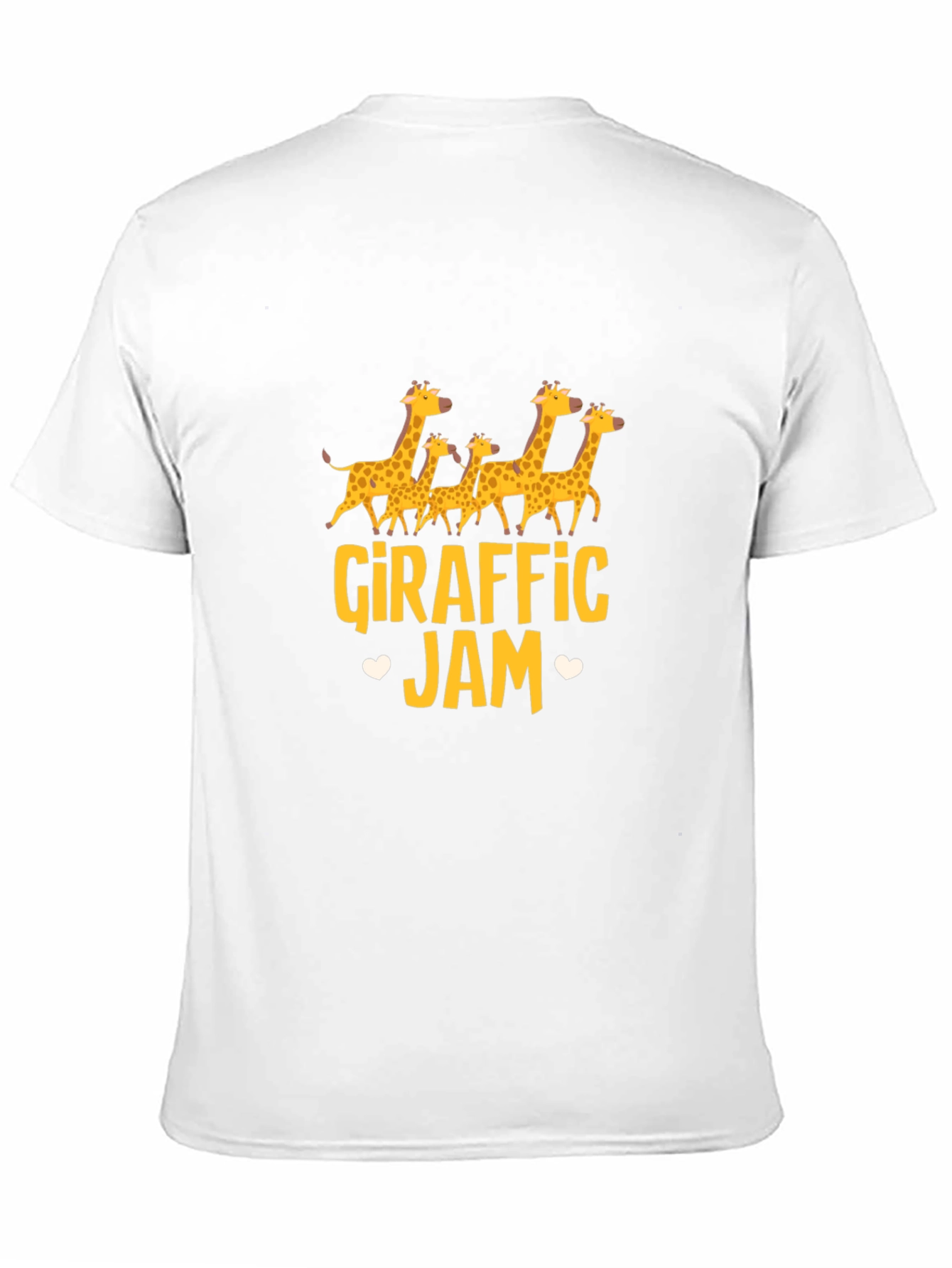 Black Giraffe Jam Graphic Tee - Black Cotton T-Shirt view 11