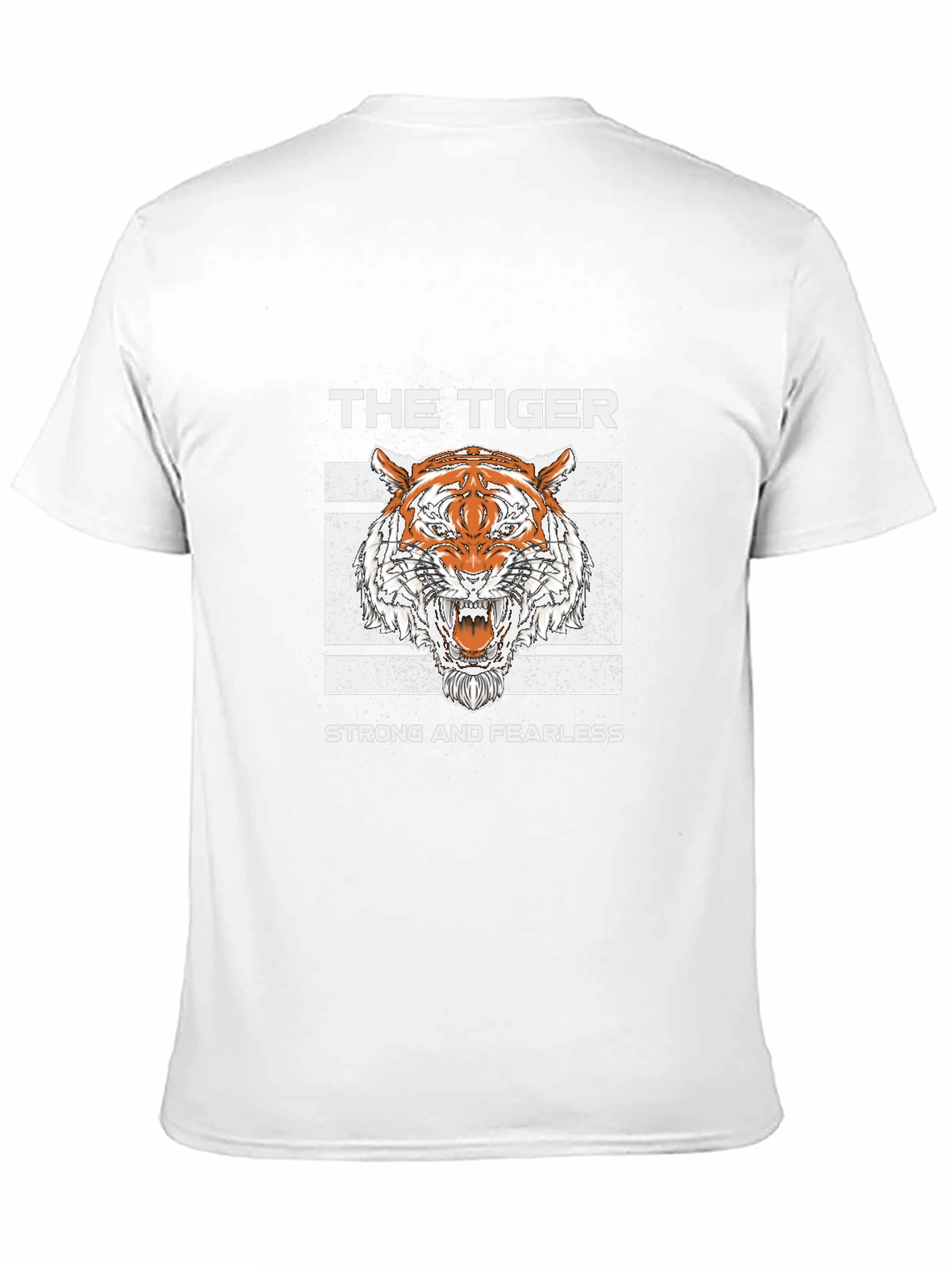 Black The Tiger T-Shirt - Strong and Fearless Graphic Tee view 11