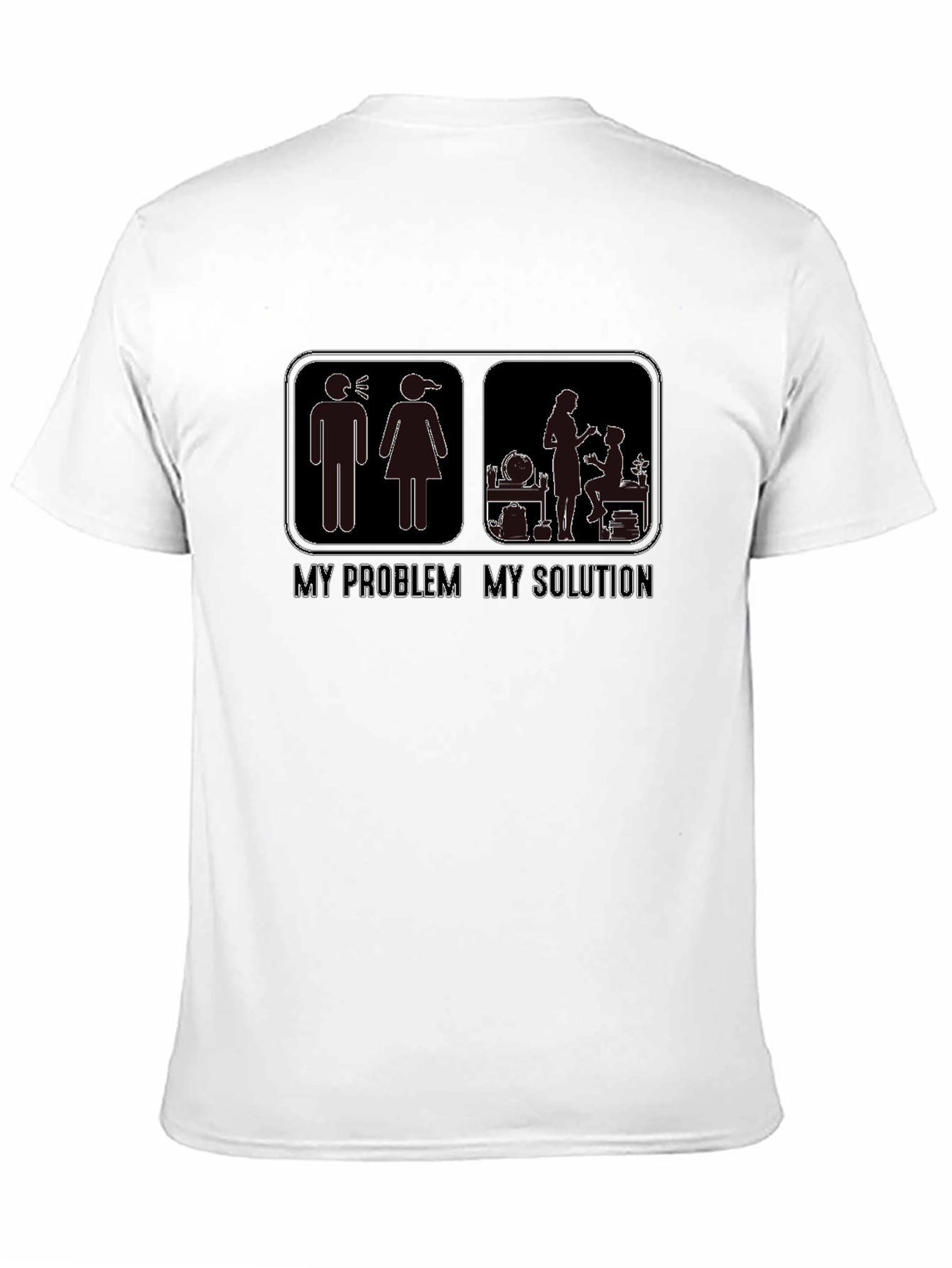 Black My Problem, My Solution Graphic T-Shirt view 11