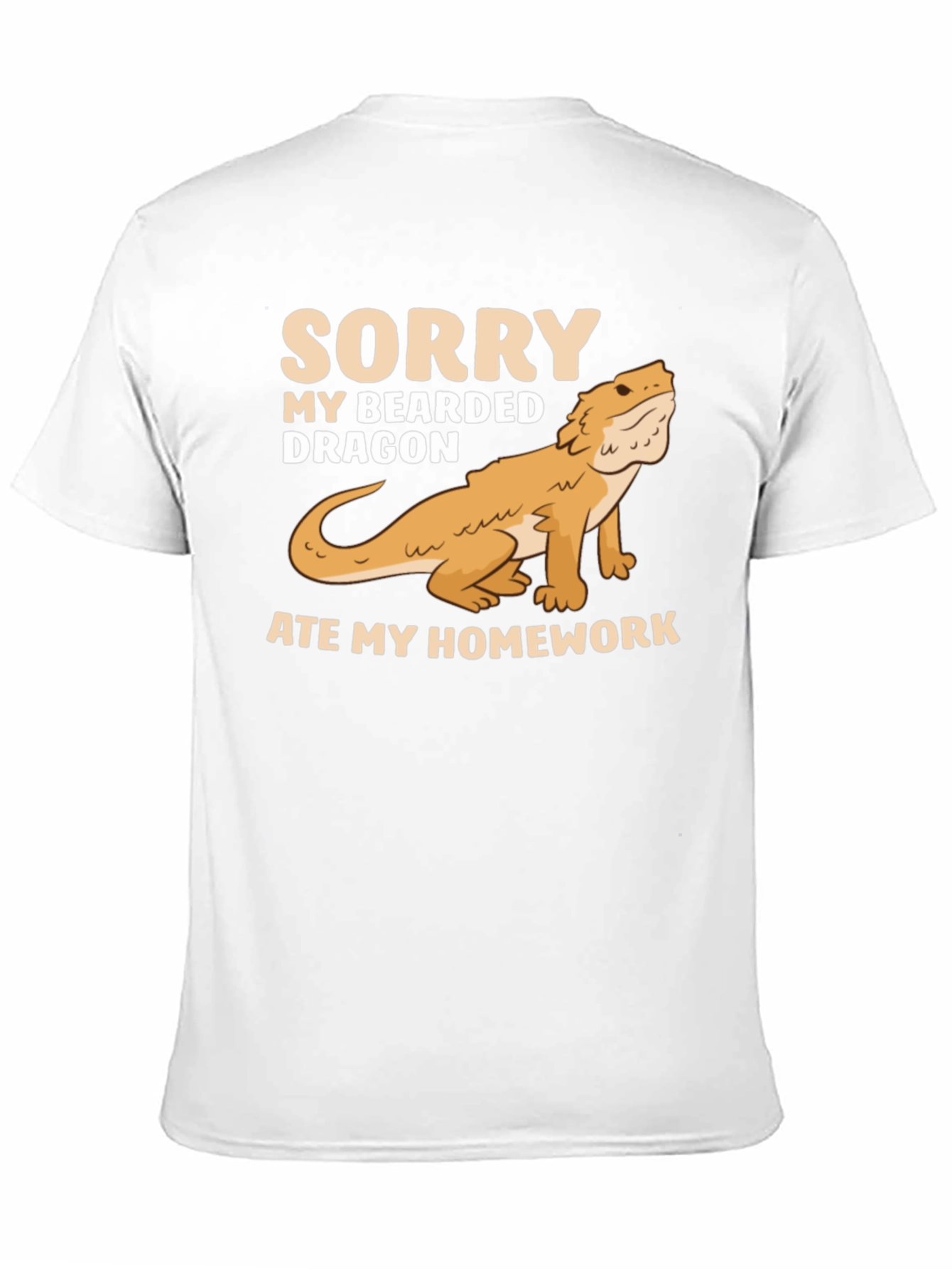 Black Bearded Dragon Ate My Homework Black T-Shirt view 11