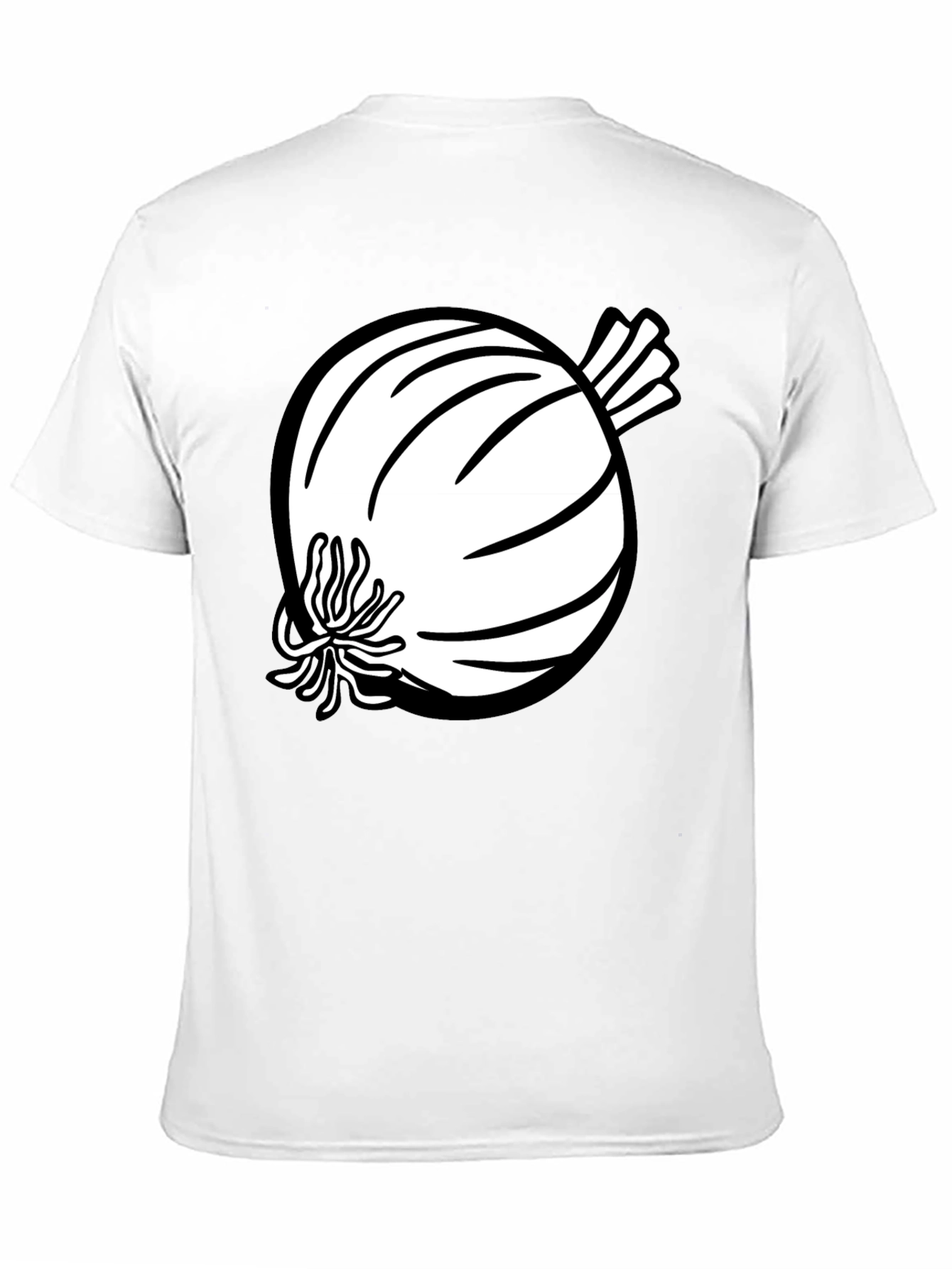 Black Onion Graphic Tee - Black Cotton Blend T-Shirt view 11