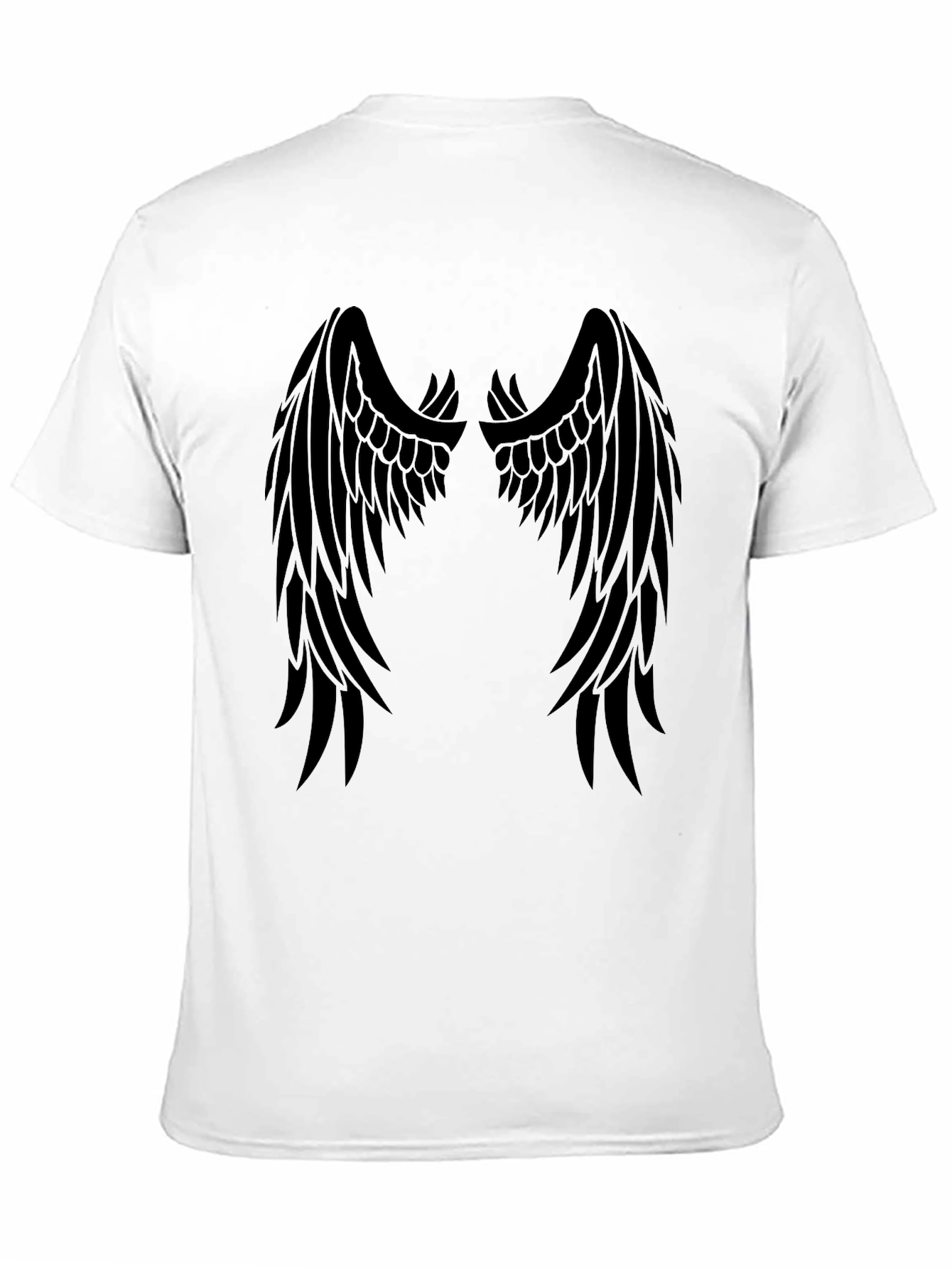 Black Black Wings Graphic Tee - Men's Stylish Casual Shirt view 11
