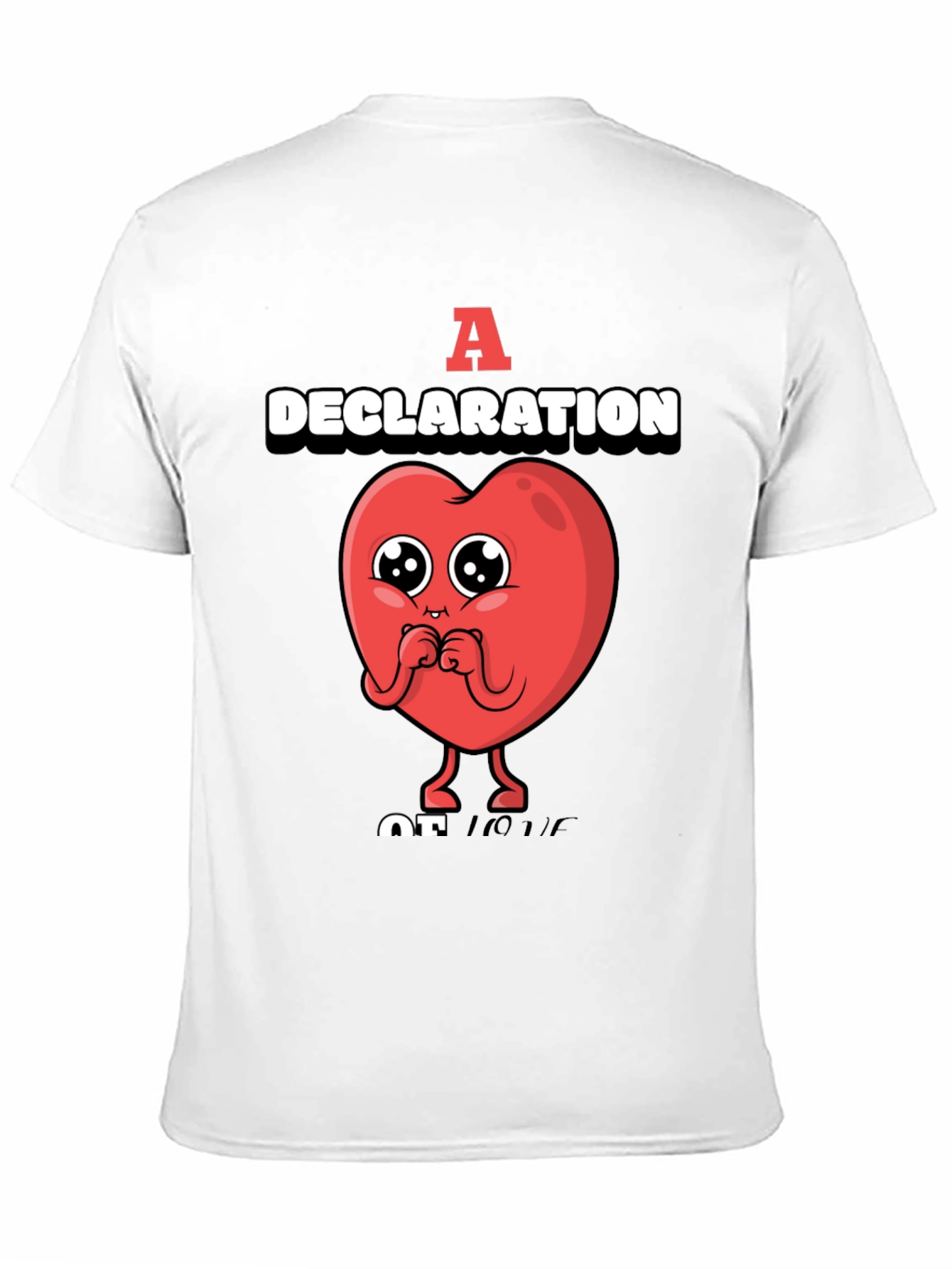 Black A Declaration of Love Graphic T-Shirt view 11