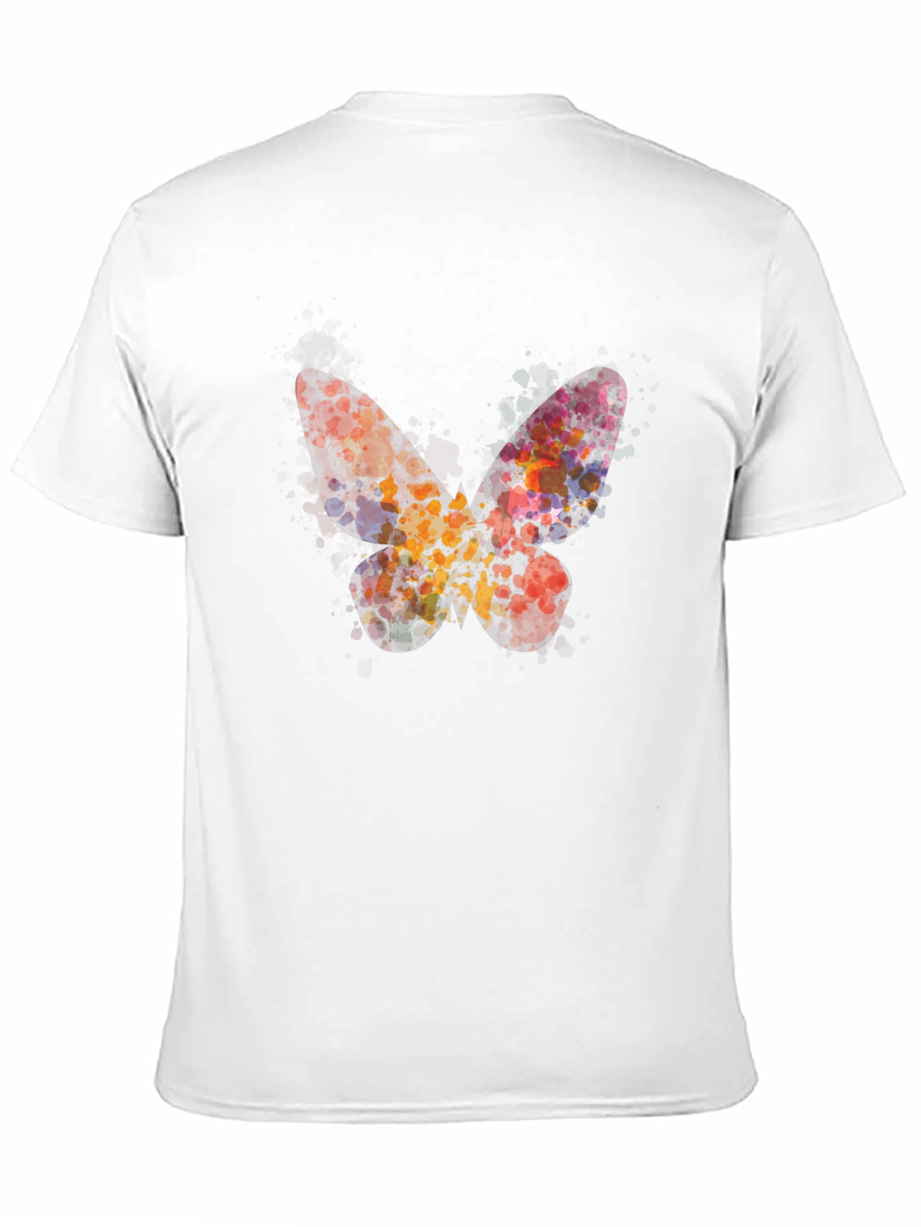 Black Butterfly Watercolor Graphic Tee - Unisex Casual Shirt view 11