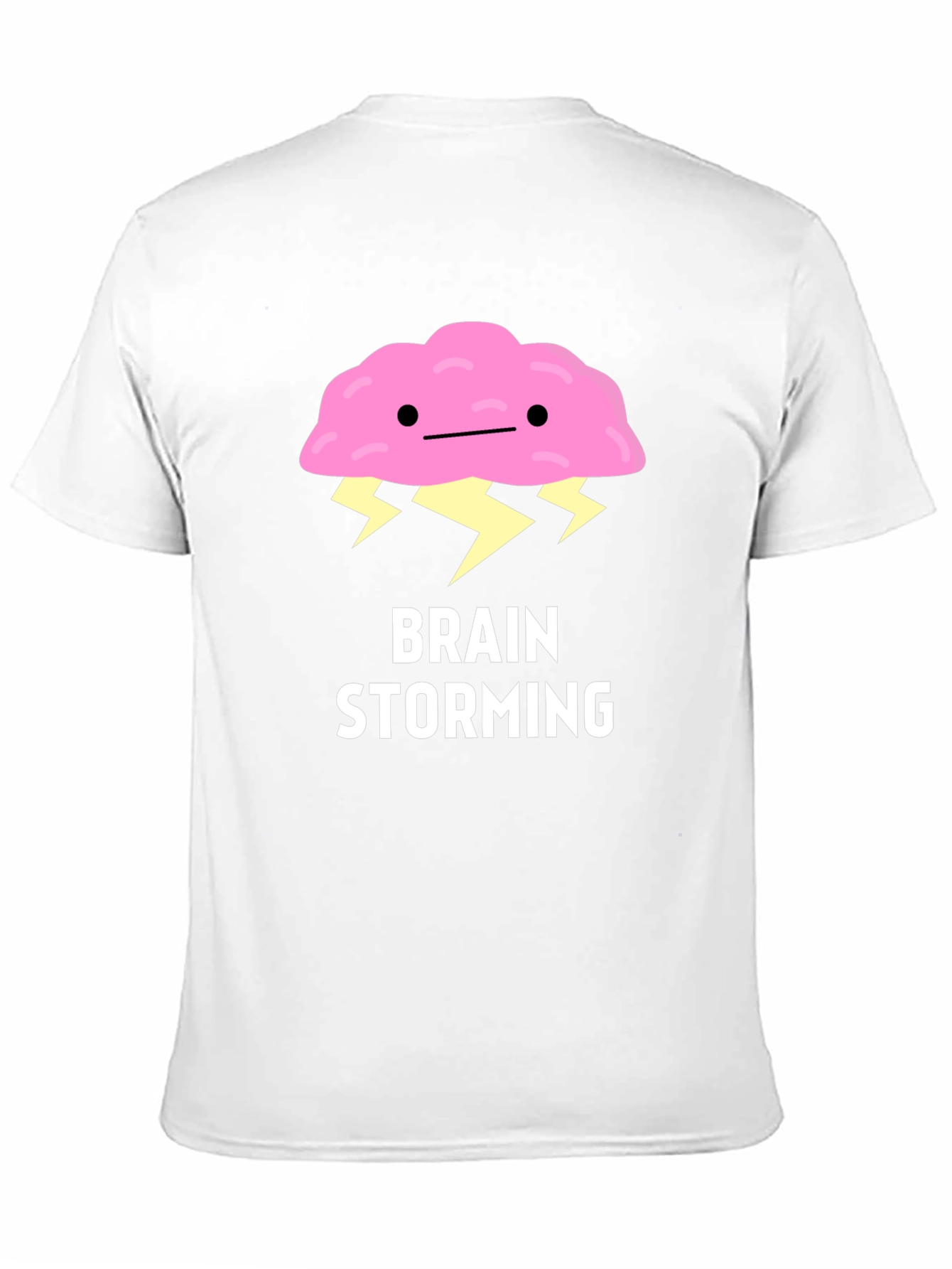 Black Brain Storming Graphic T-Shirt view 11