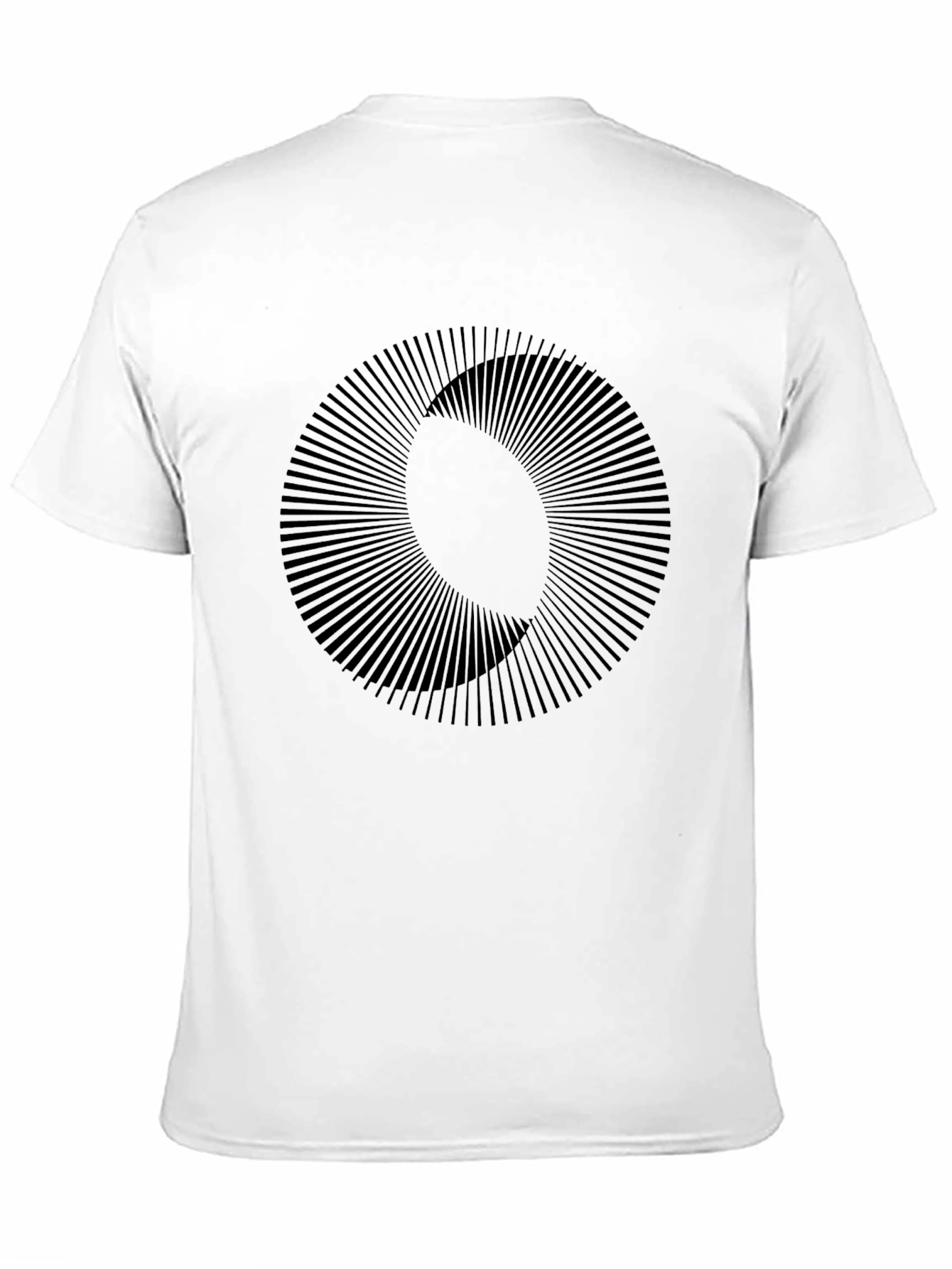 Black Abstract Circle Graphic Black T-Shirt view 11