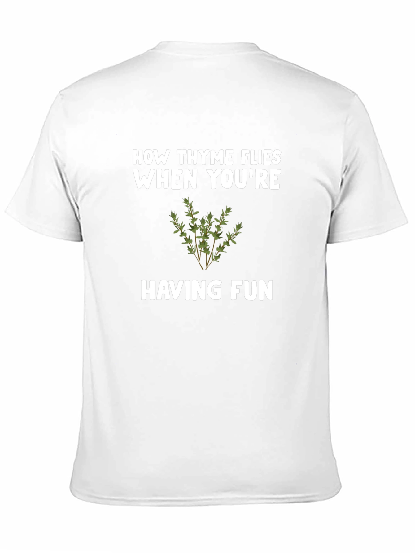 Black How Thyme Flies T-Shirt - Funny Herb Pun Tee view 11