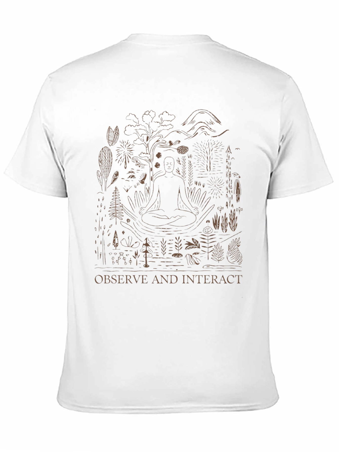 Black Observe and Interact Graphic Tee view 11