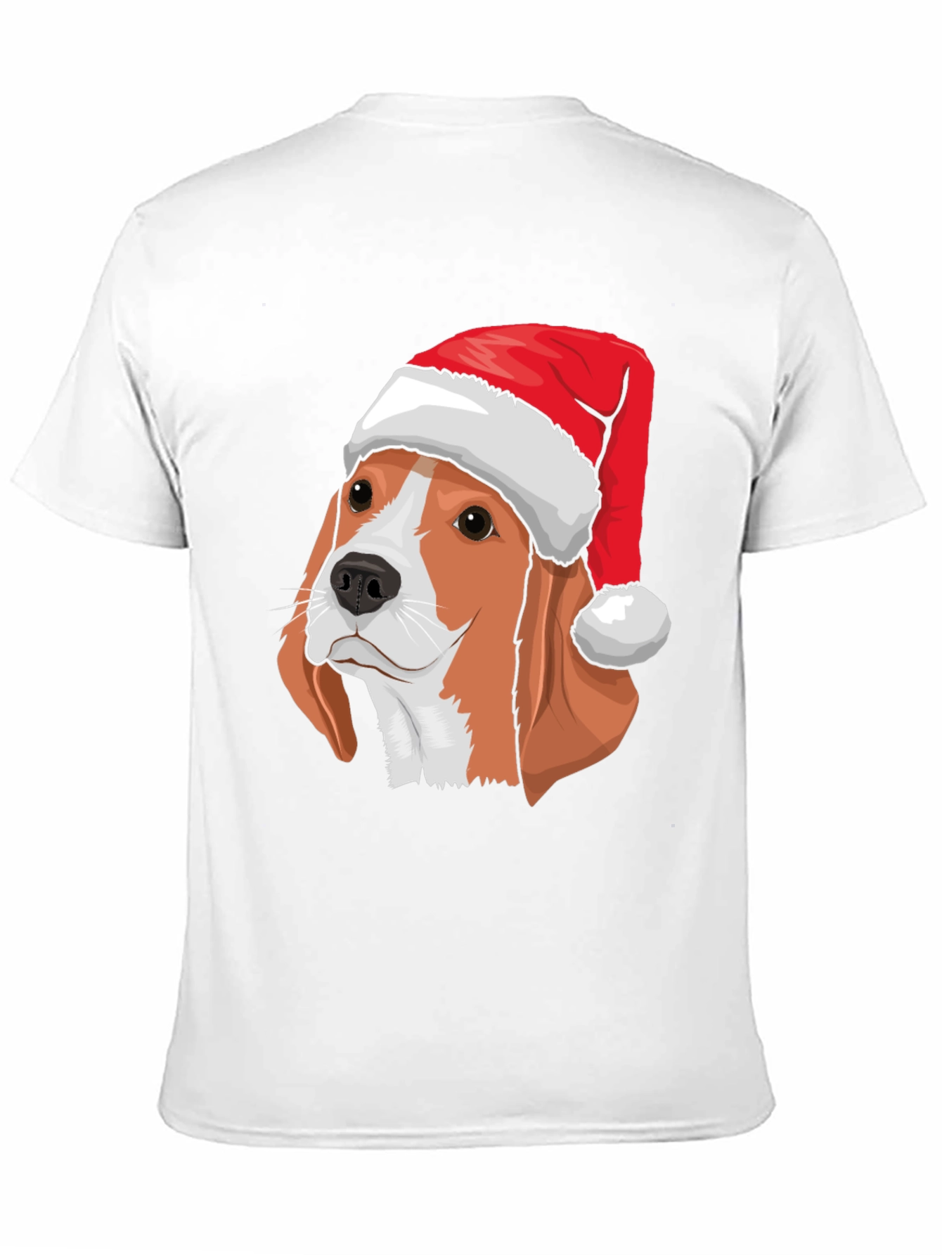 Black Festive Beagle Christmas T-Shirt view 11