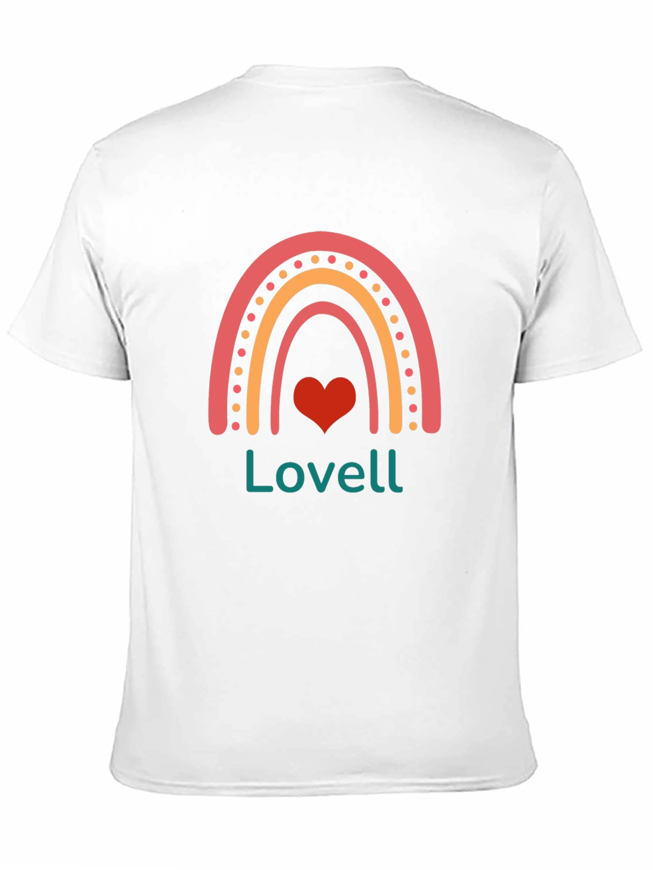 Black Rainbow Heart Lovell T-Shirt - Black Cotton Tee view 11