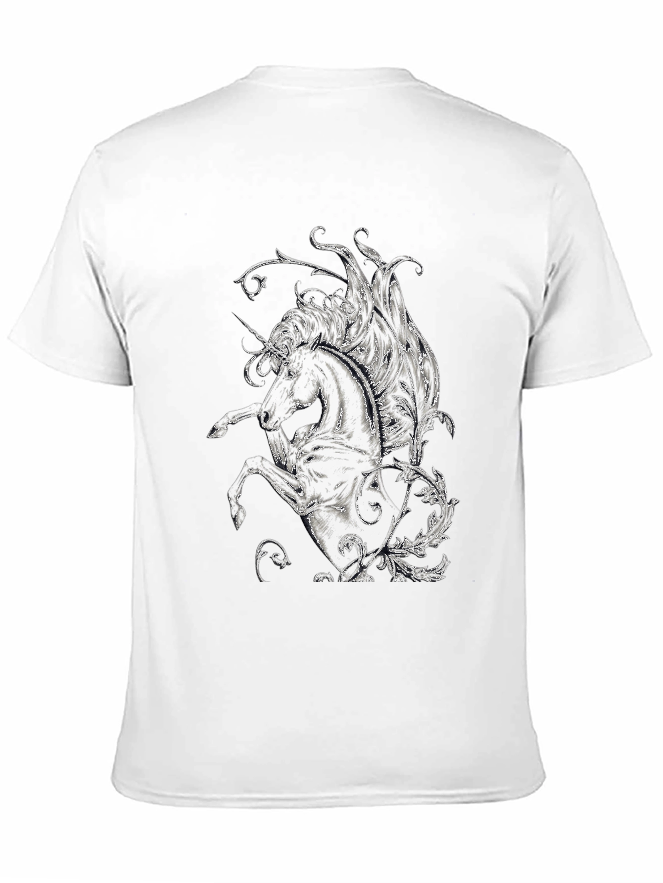 Black Unicorn Graphic Tee - Stylish Black T-Shirt view 11