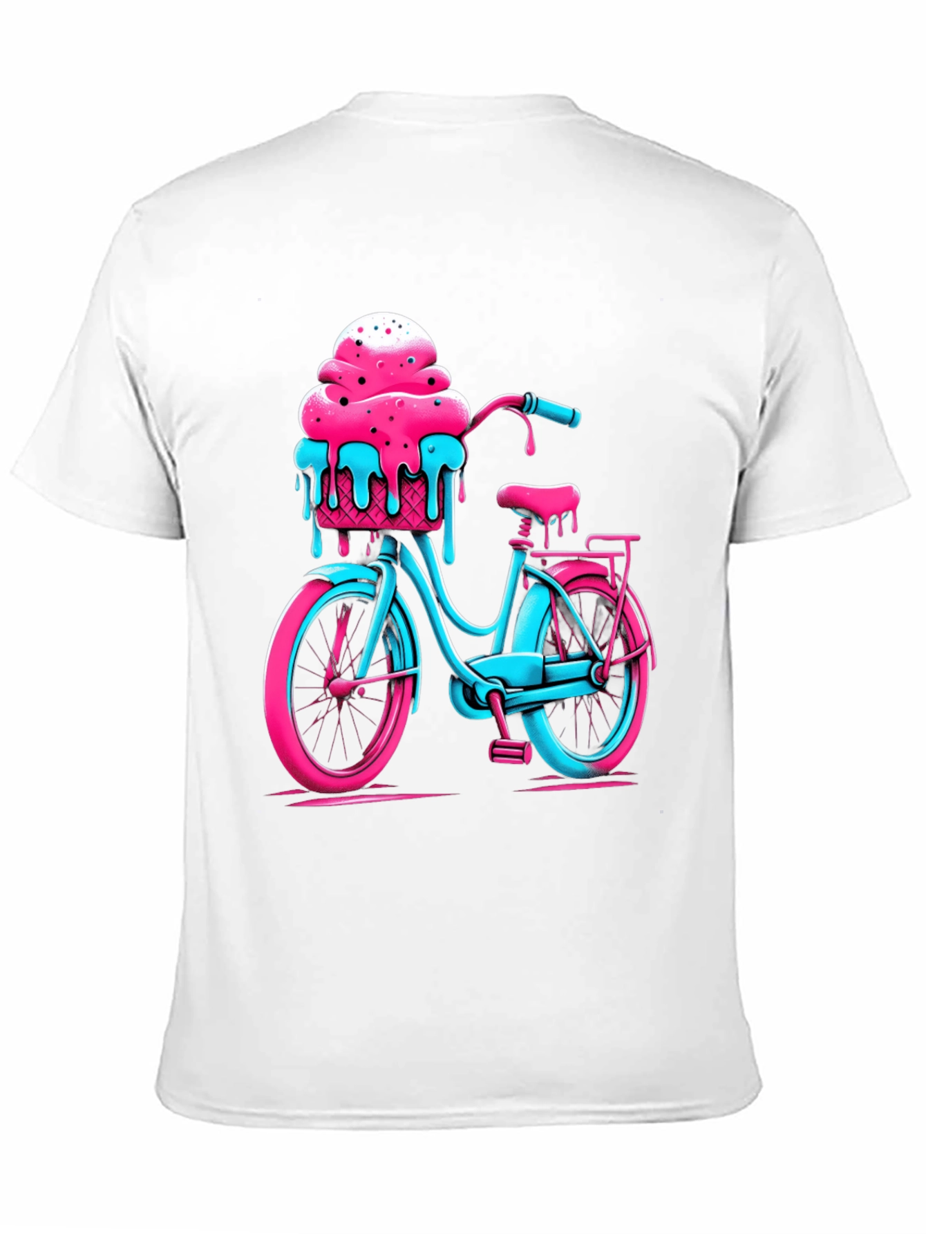 Black Ice Cream Bike Graphic Tee - Cool Summer Vibes view 11
