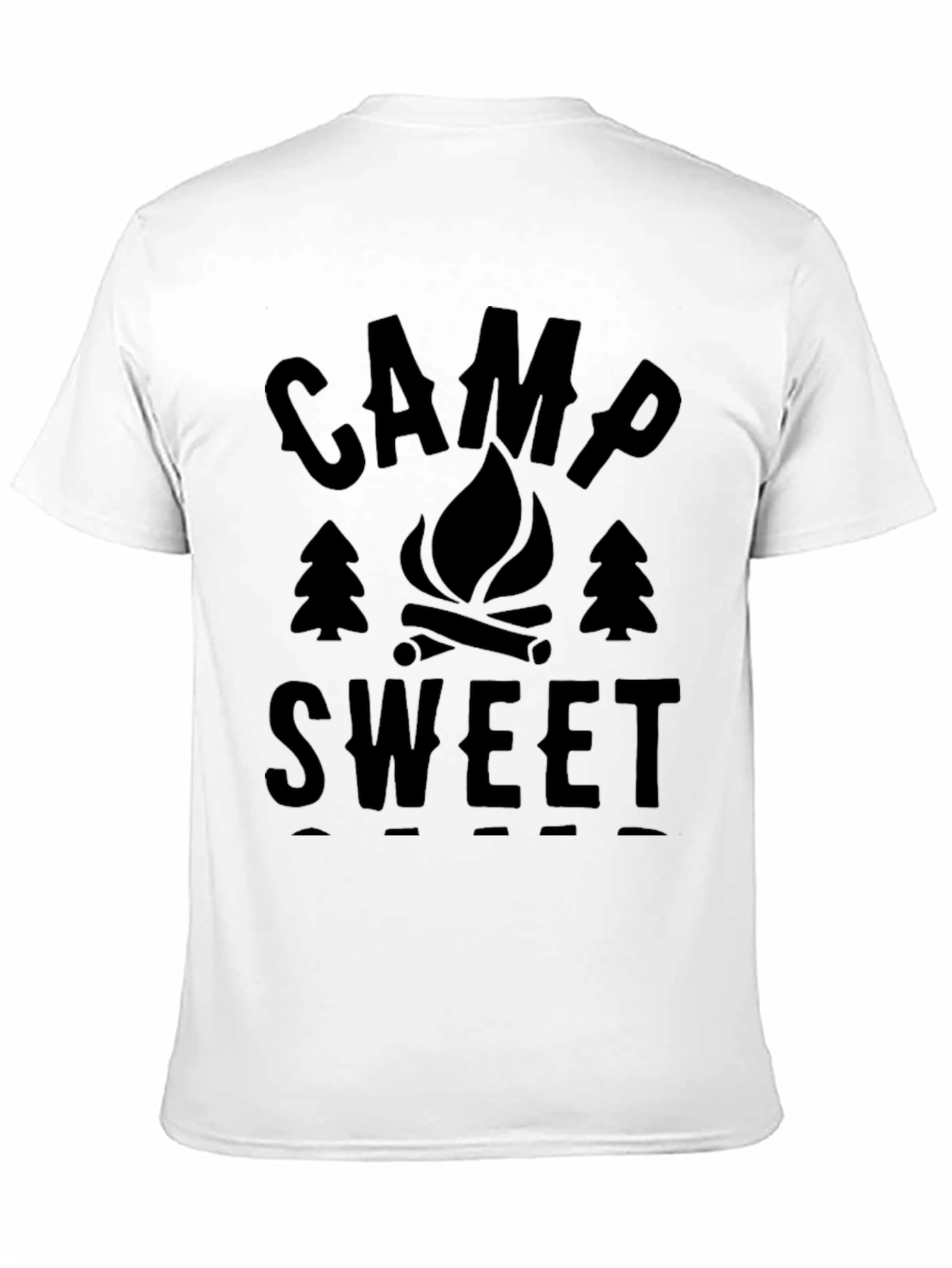 Black Camp Sweet T-Shirt - Black Camping Shirt view 11