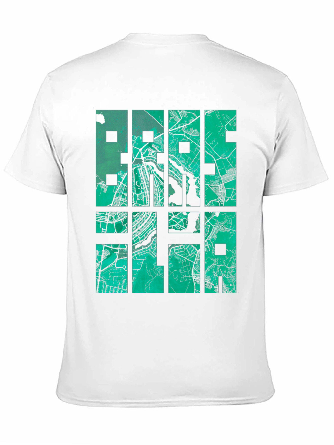 Black Brasilia Map T-Shirt - Stylish Cityscape Design view 11