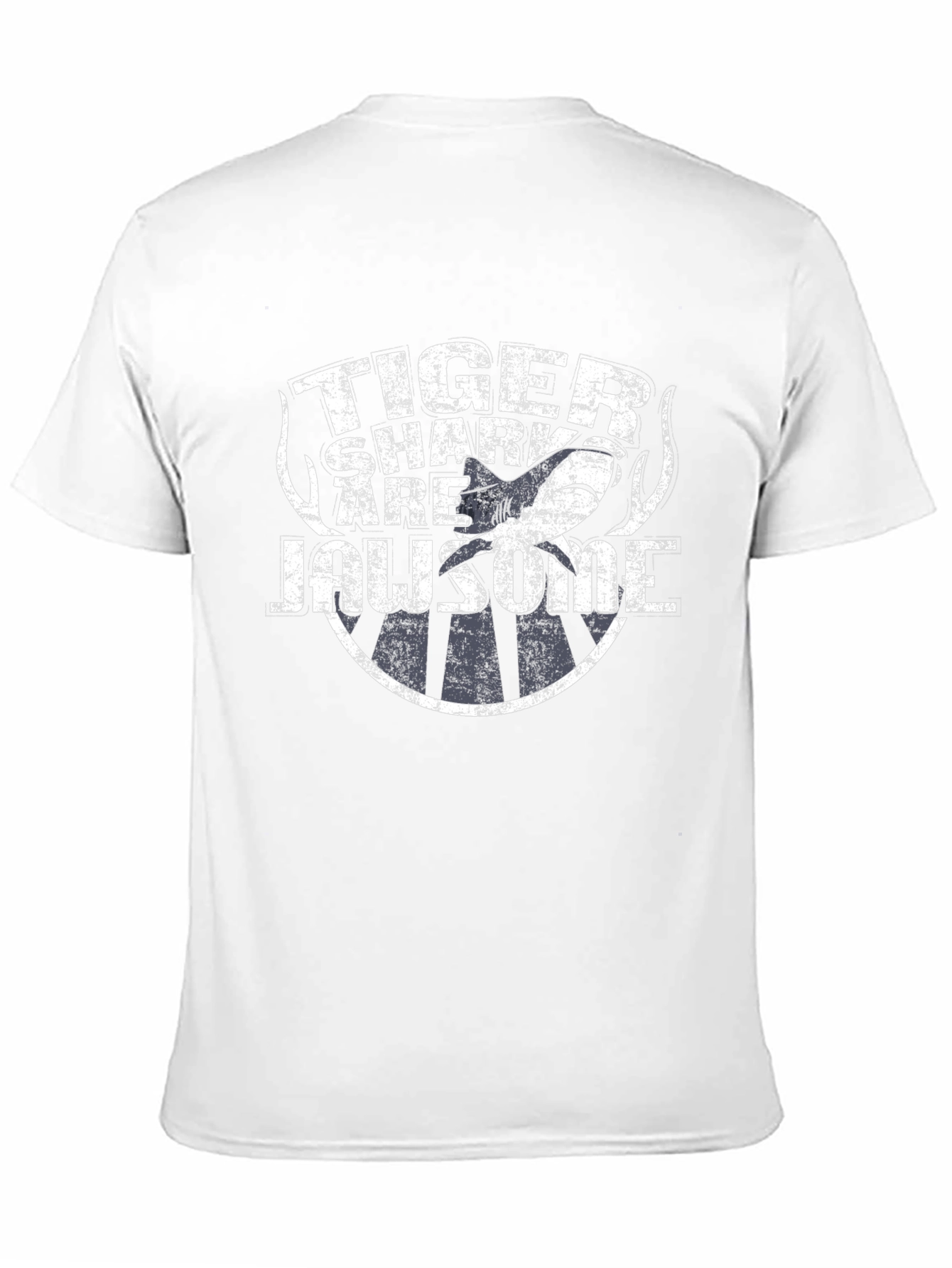 Black Tiger Shark Jawsome Graphic T-Shirt - Black view 11