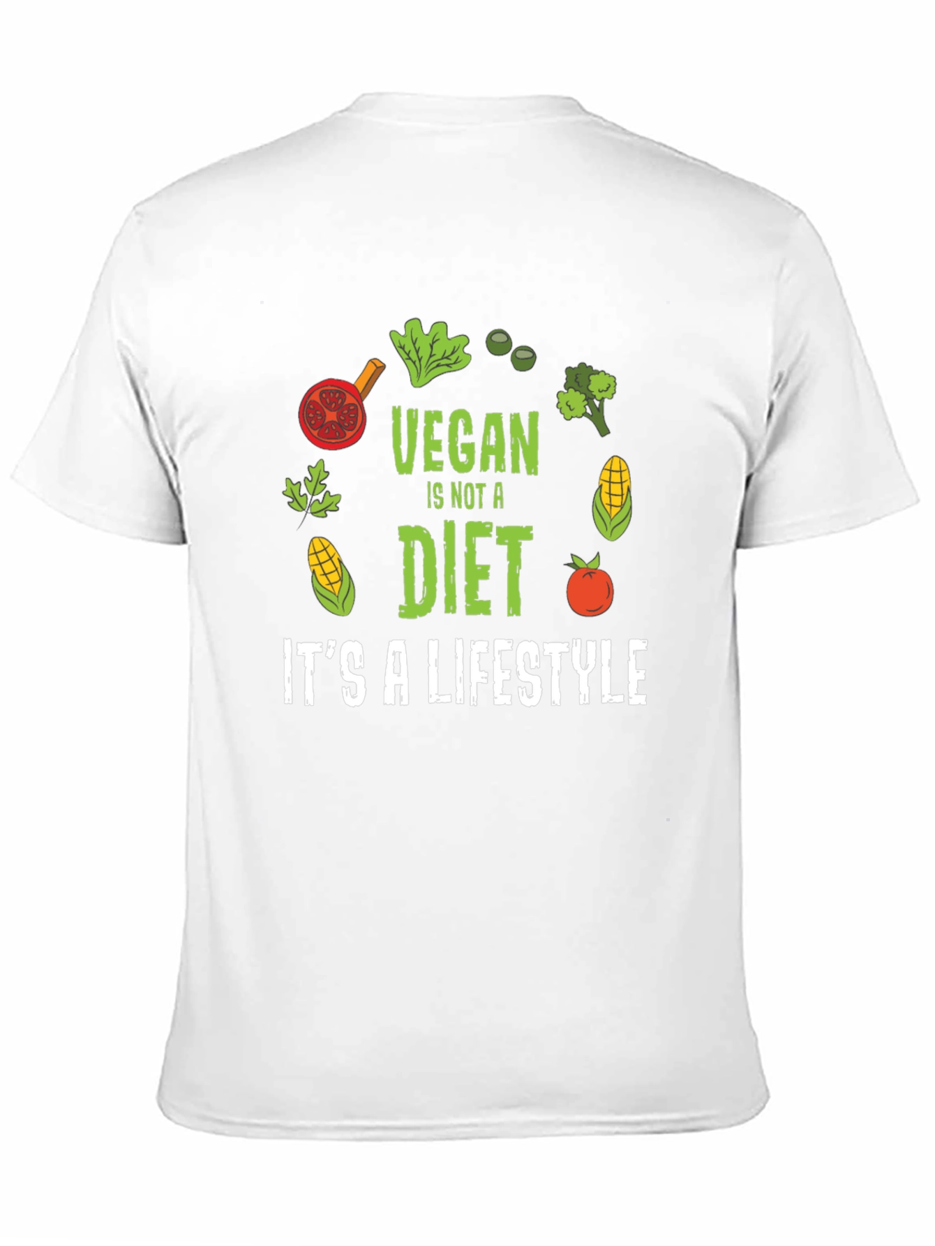 Black Vegan Lifestyle Graphic T-Shirt - Black view 11
