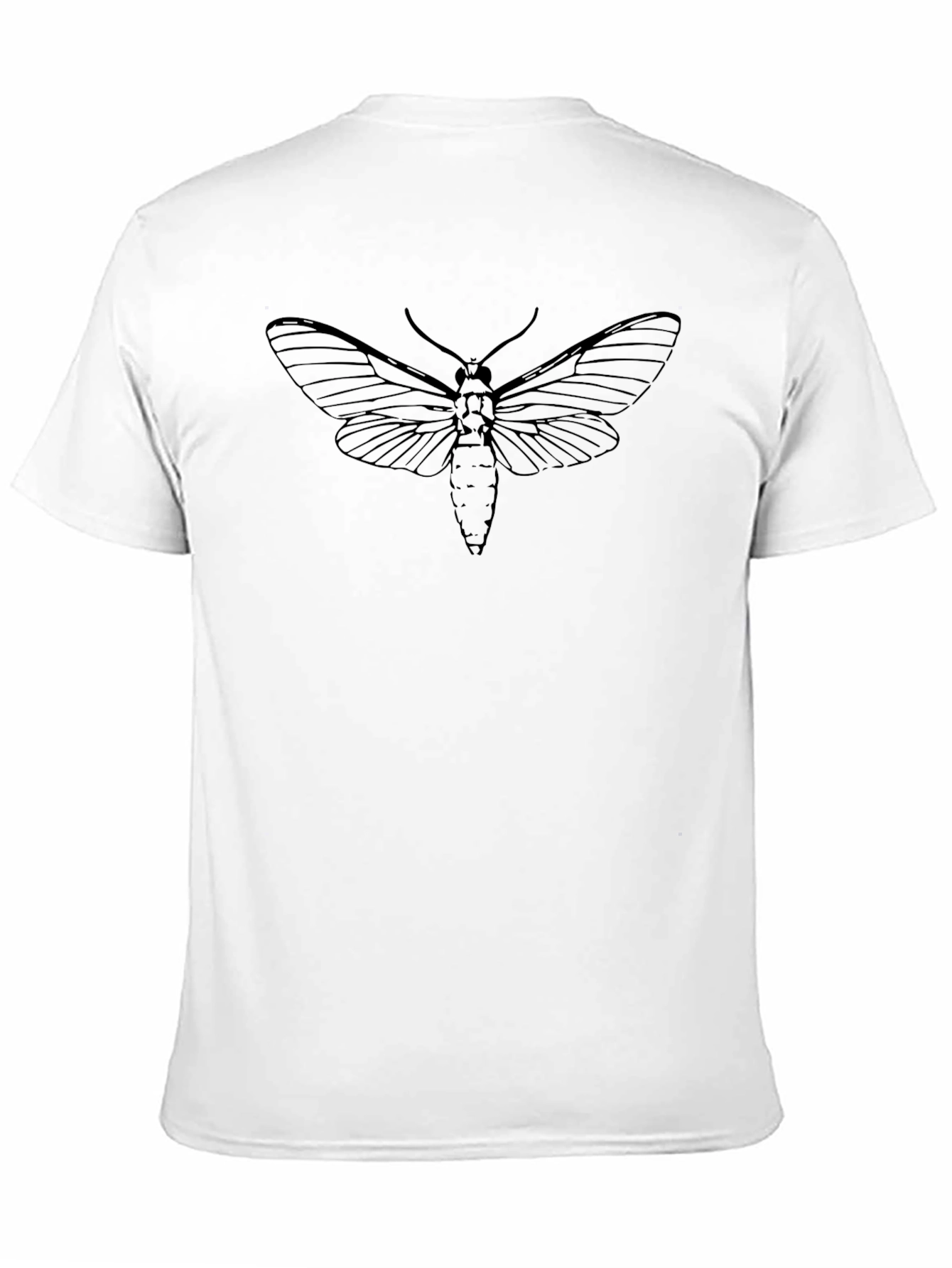 Black Moth Graphic Tee - Classic Black T-Shirt view 11