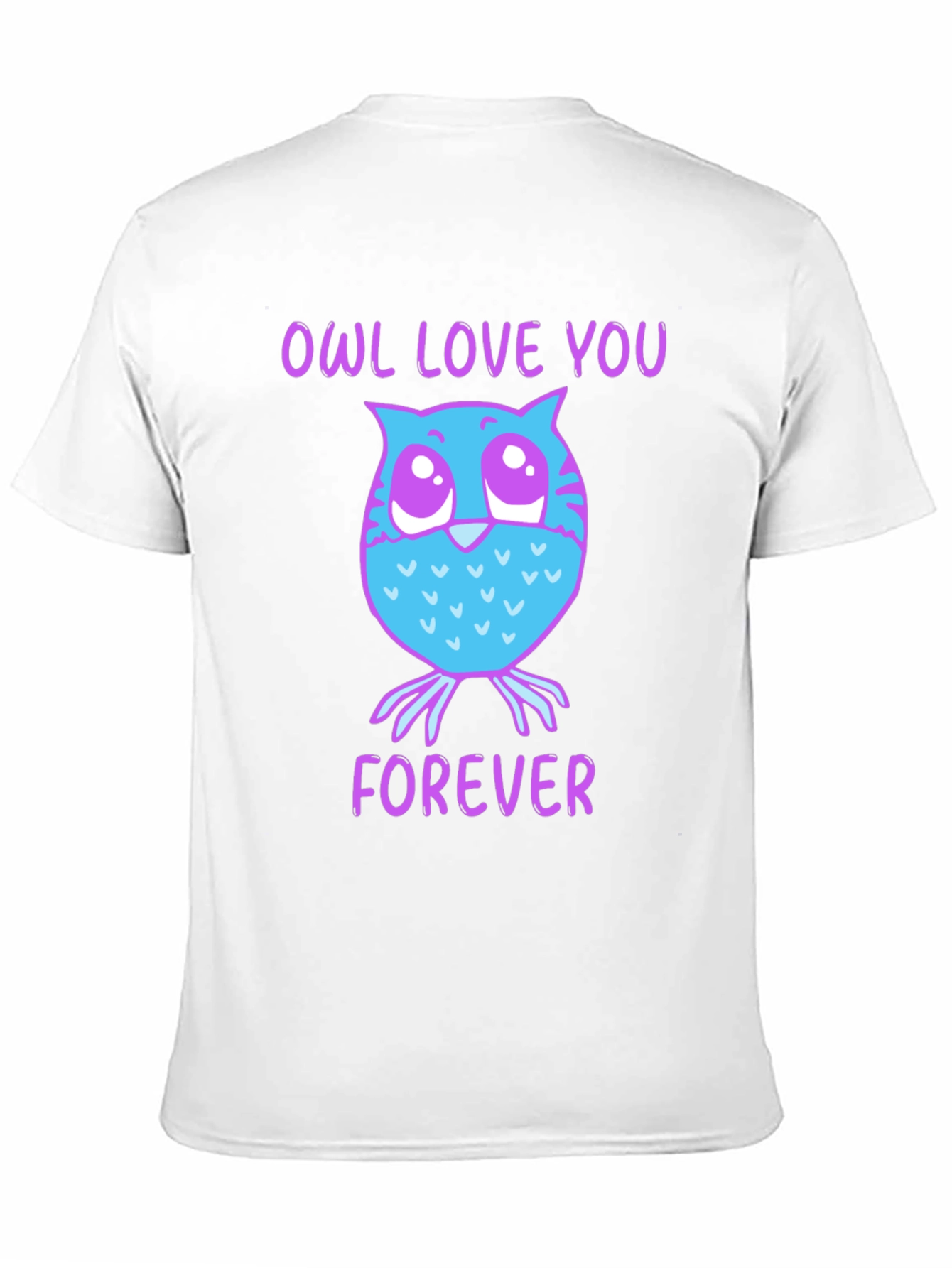 Black Owl Love You Forever Graphic T-Shirt view 11