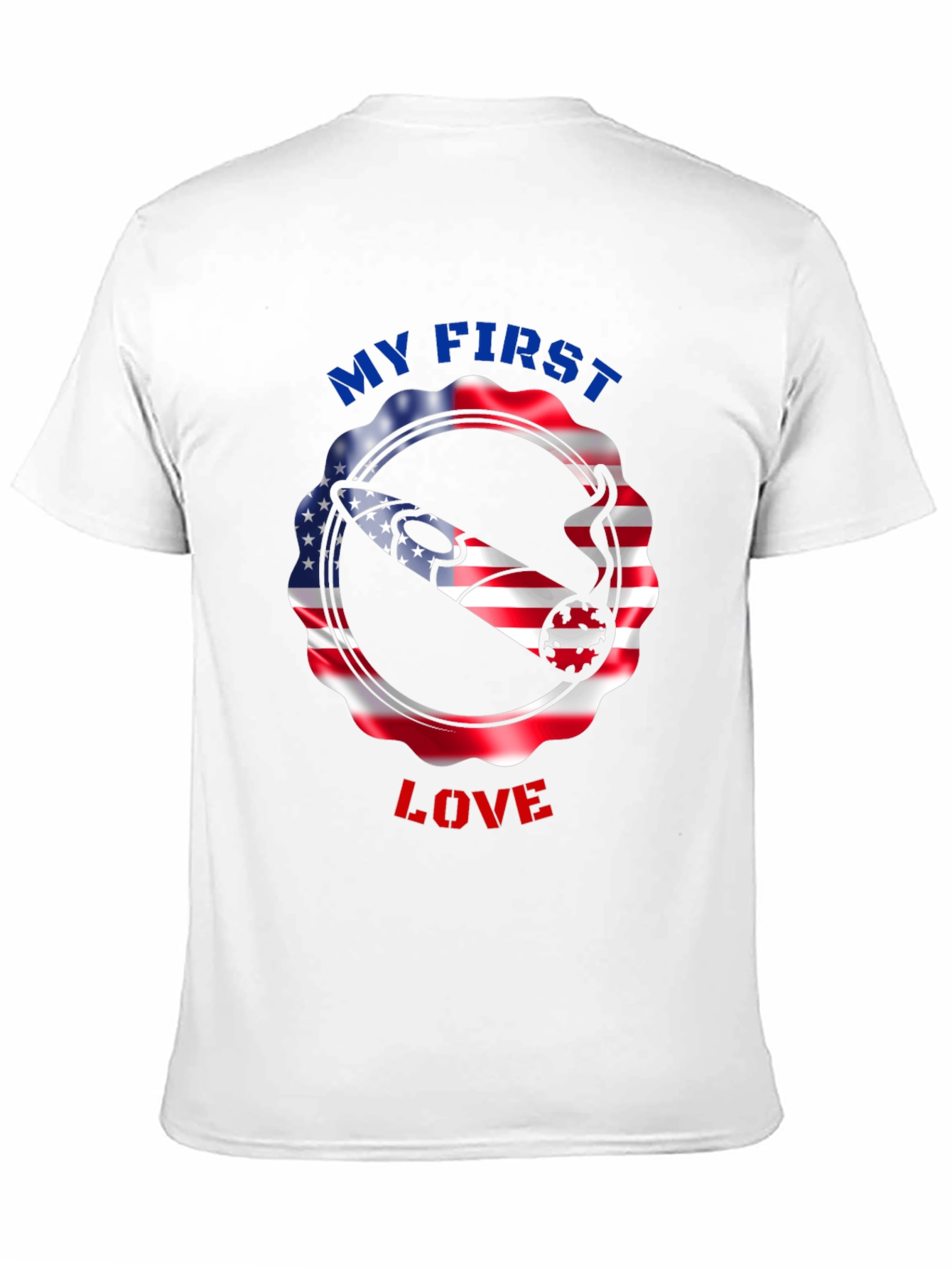 Black My First Love Graphic T-Shirt view 11