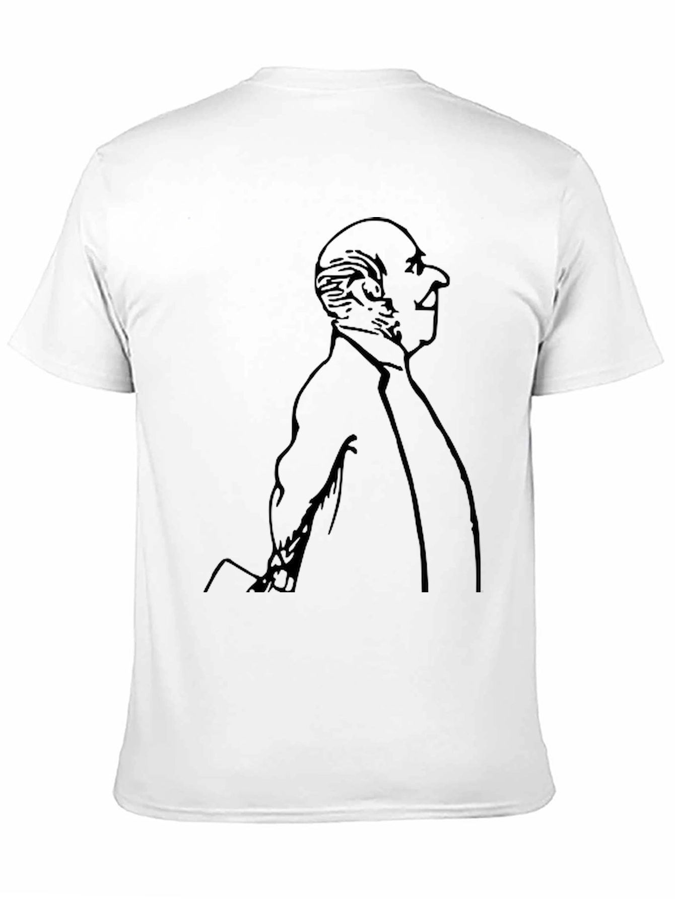 Black Gentleman Portrait Graphic Tee - Black view 11