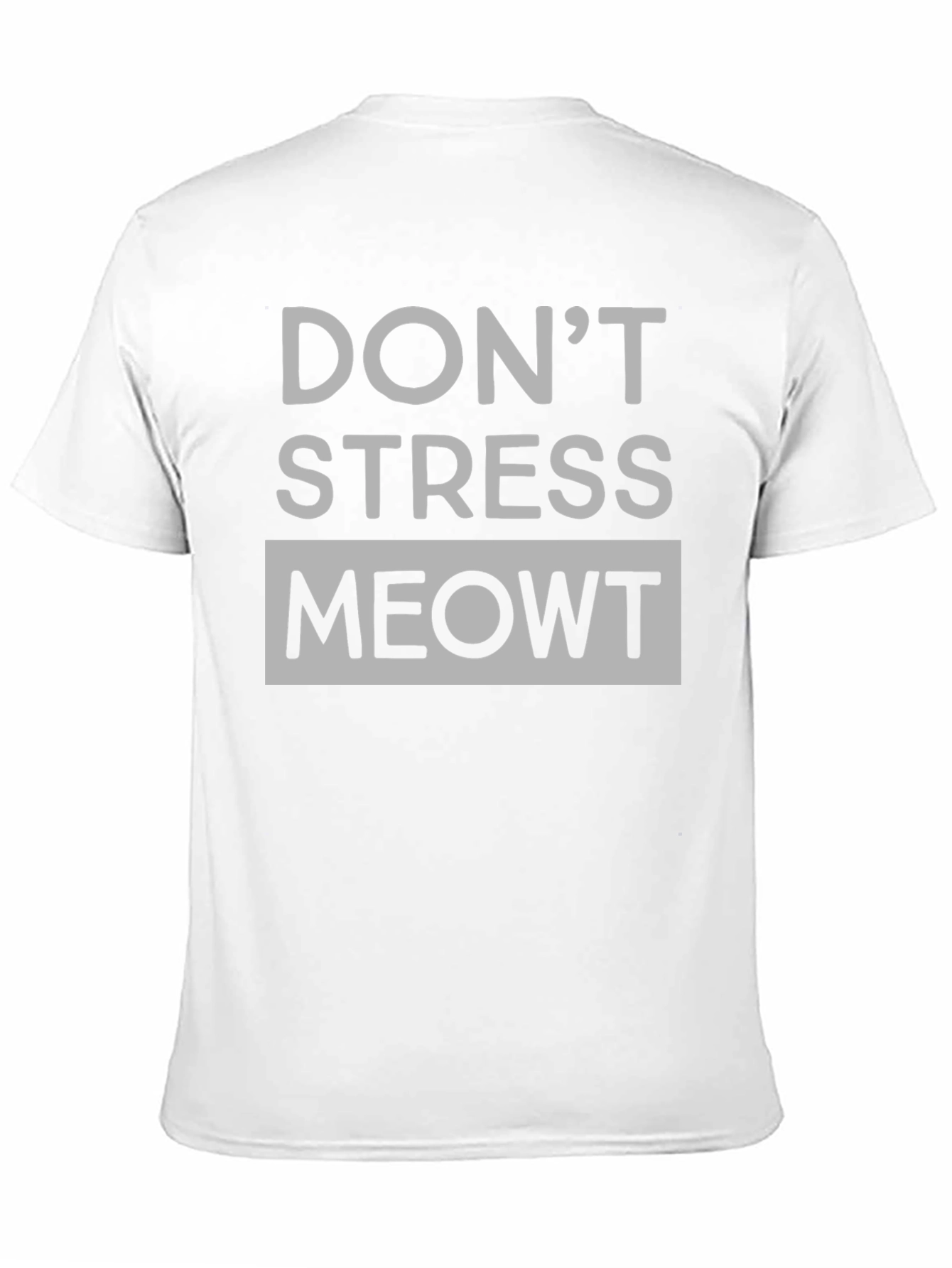 Black Don't Stress Meowt Black Graphic Tee view 11