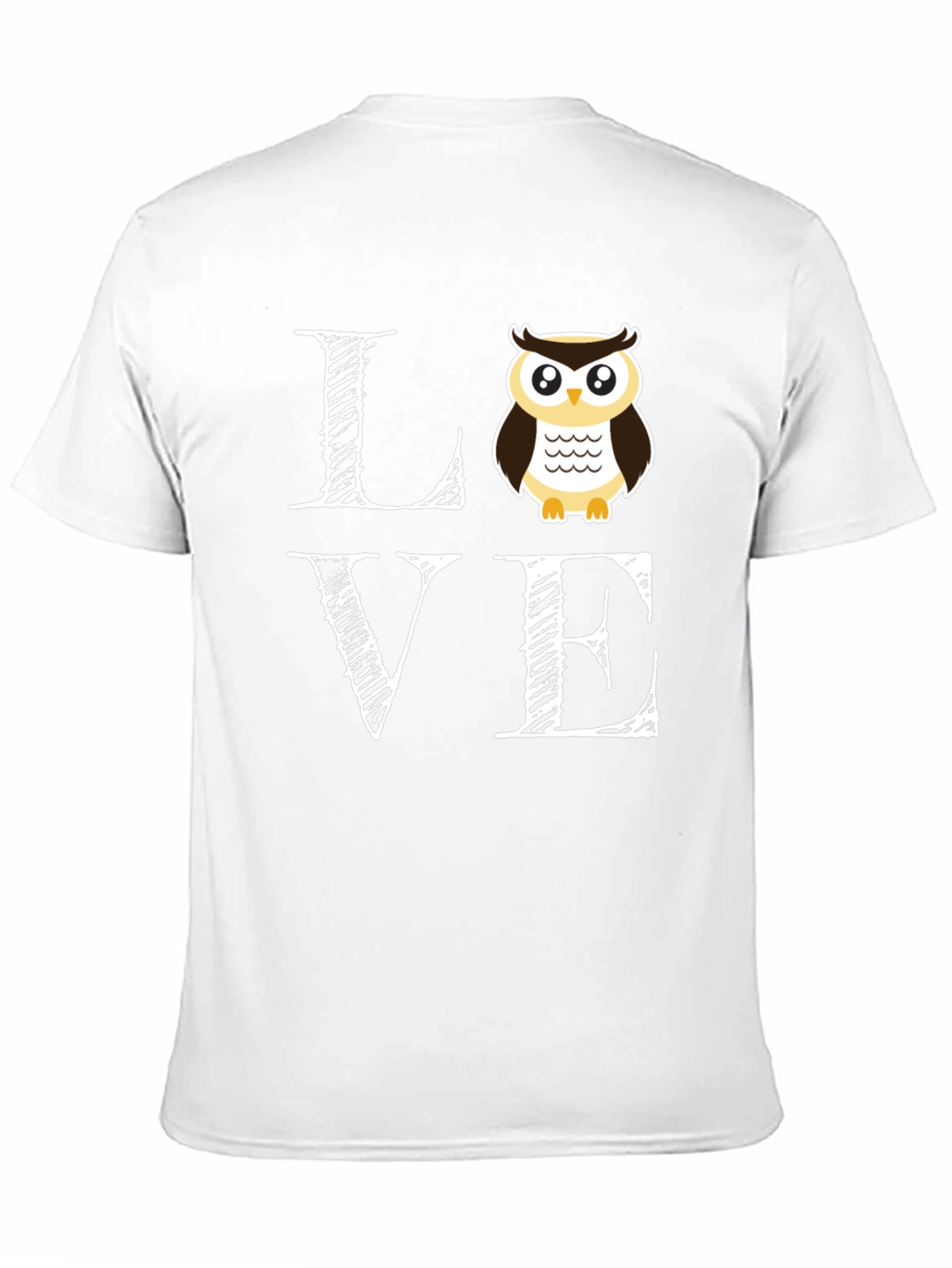 Black Owl Love T-Shirt - Cute Graphic Tee view 11