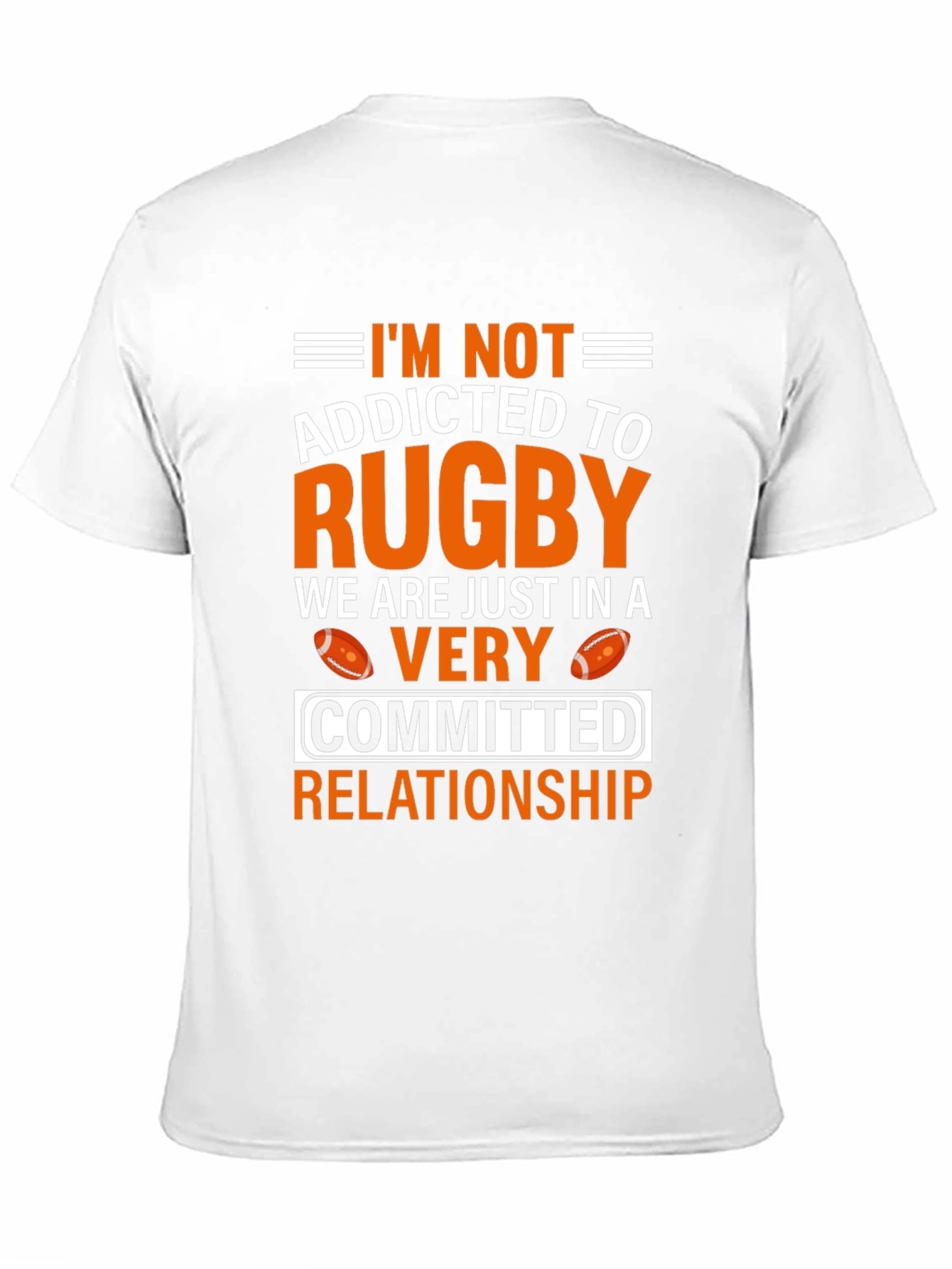 Black Rugby Addict Graphic T-Shirt - Sports Fan Apparel view 11