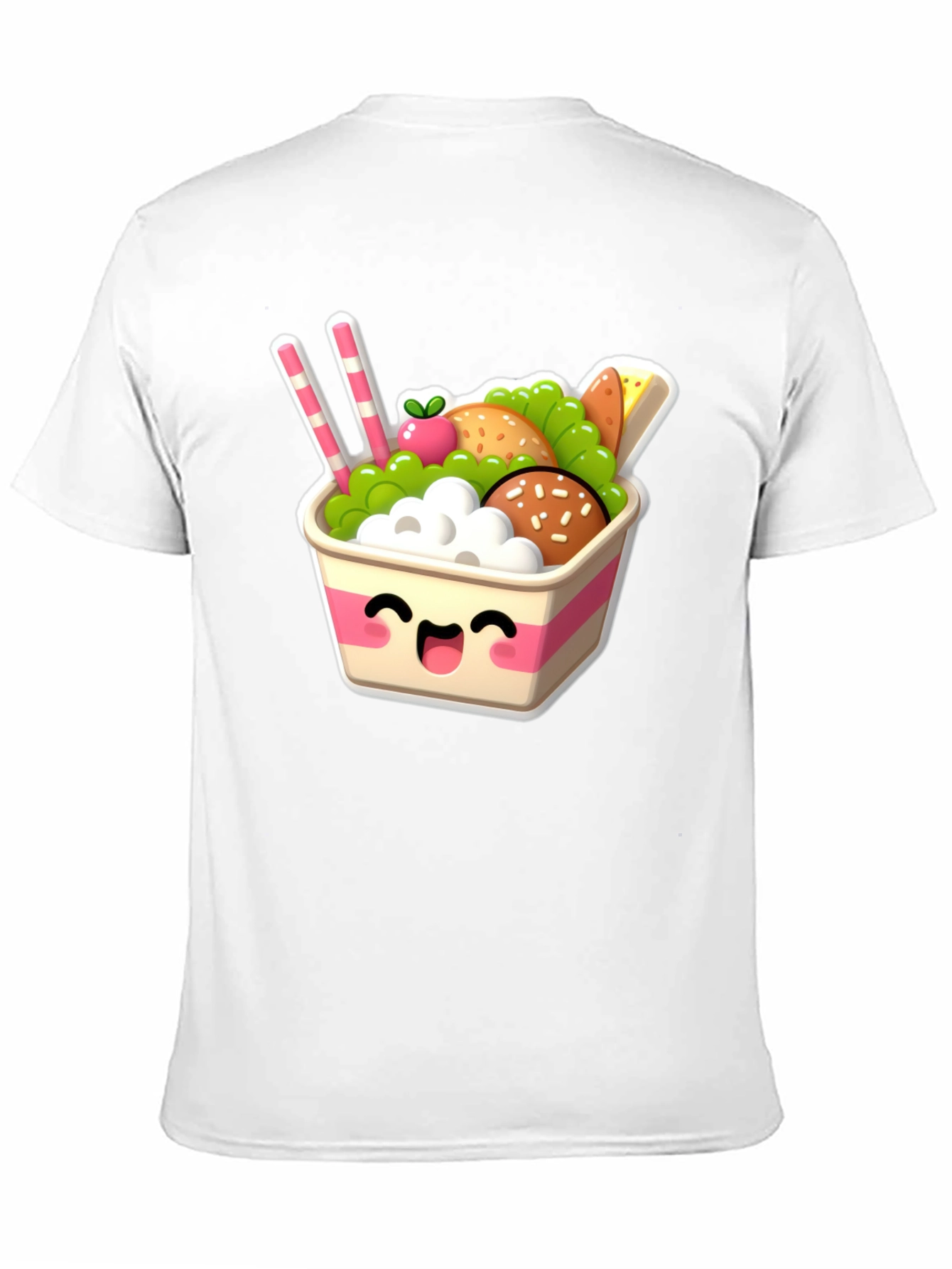 Black Kawaii Food Bowl Graphic Tee - Cute Comfort Style view 11