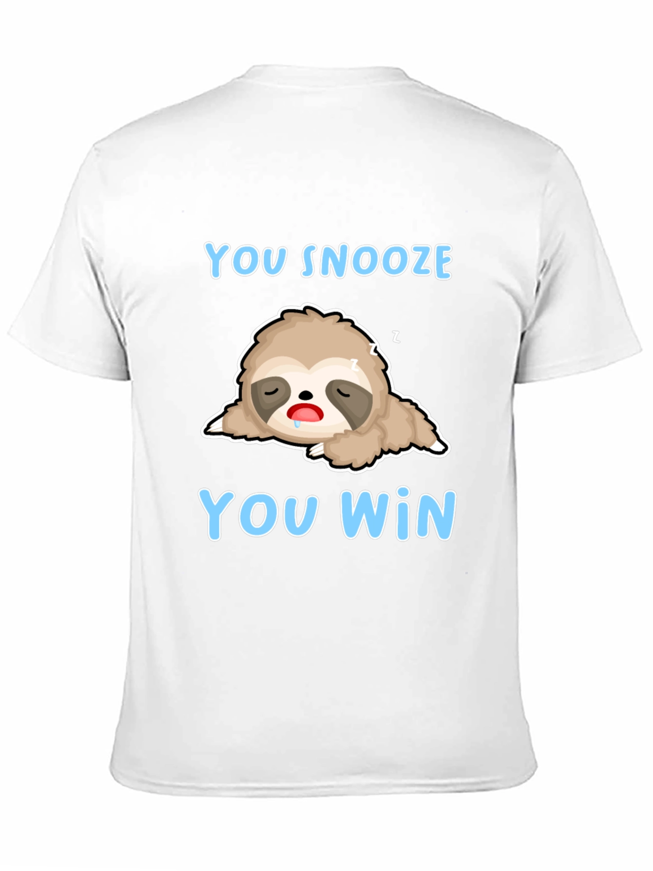 Black You Snooze You Win Sloth T-Shirt view 11
