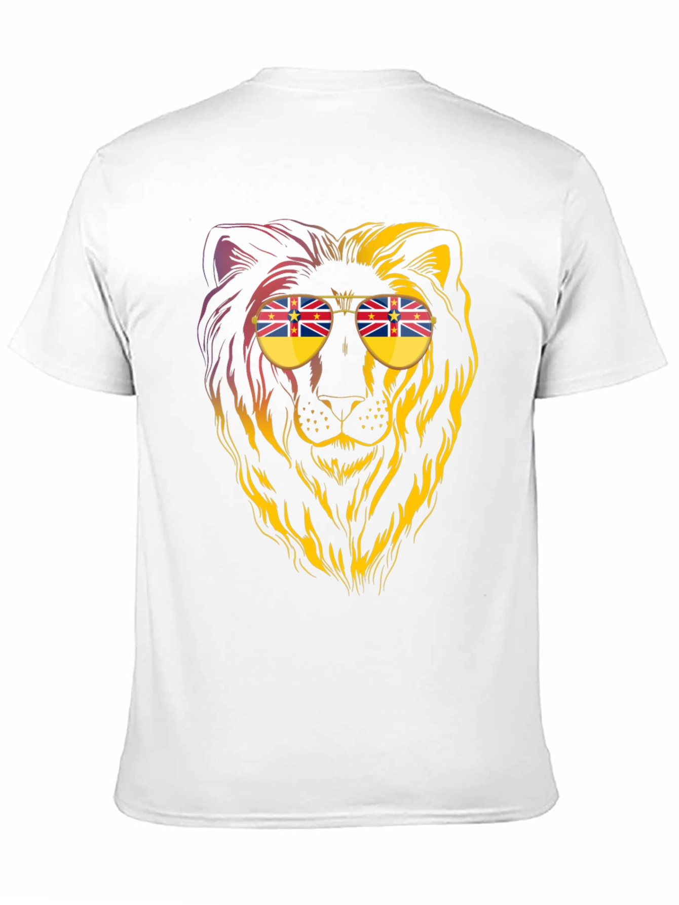 Black Lion Sunglasses Graphic Tee - Cool & Unique Design view 11