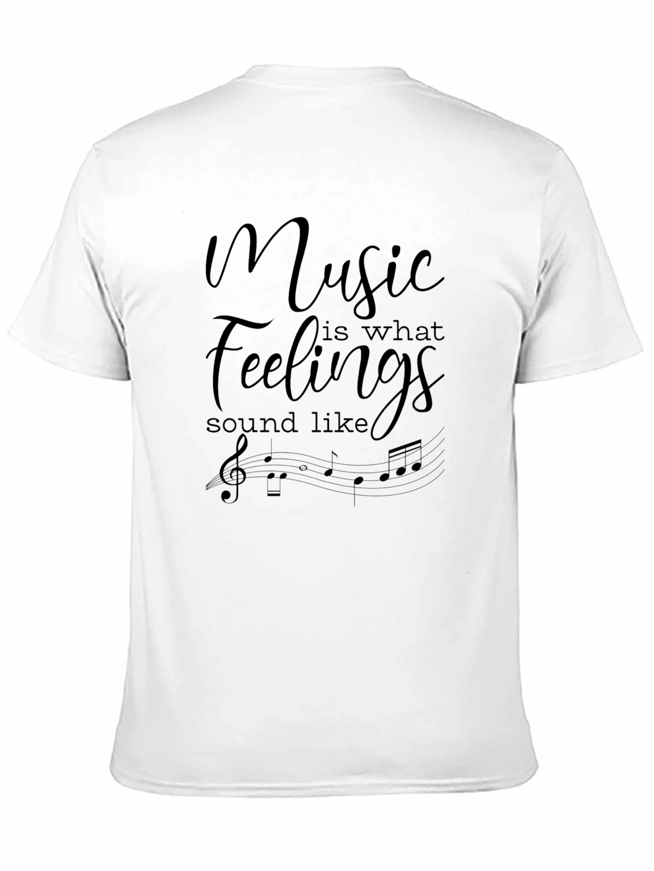 Black Music is What Feelings Sound Like Black T-Shirt view 11