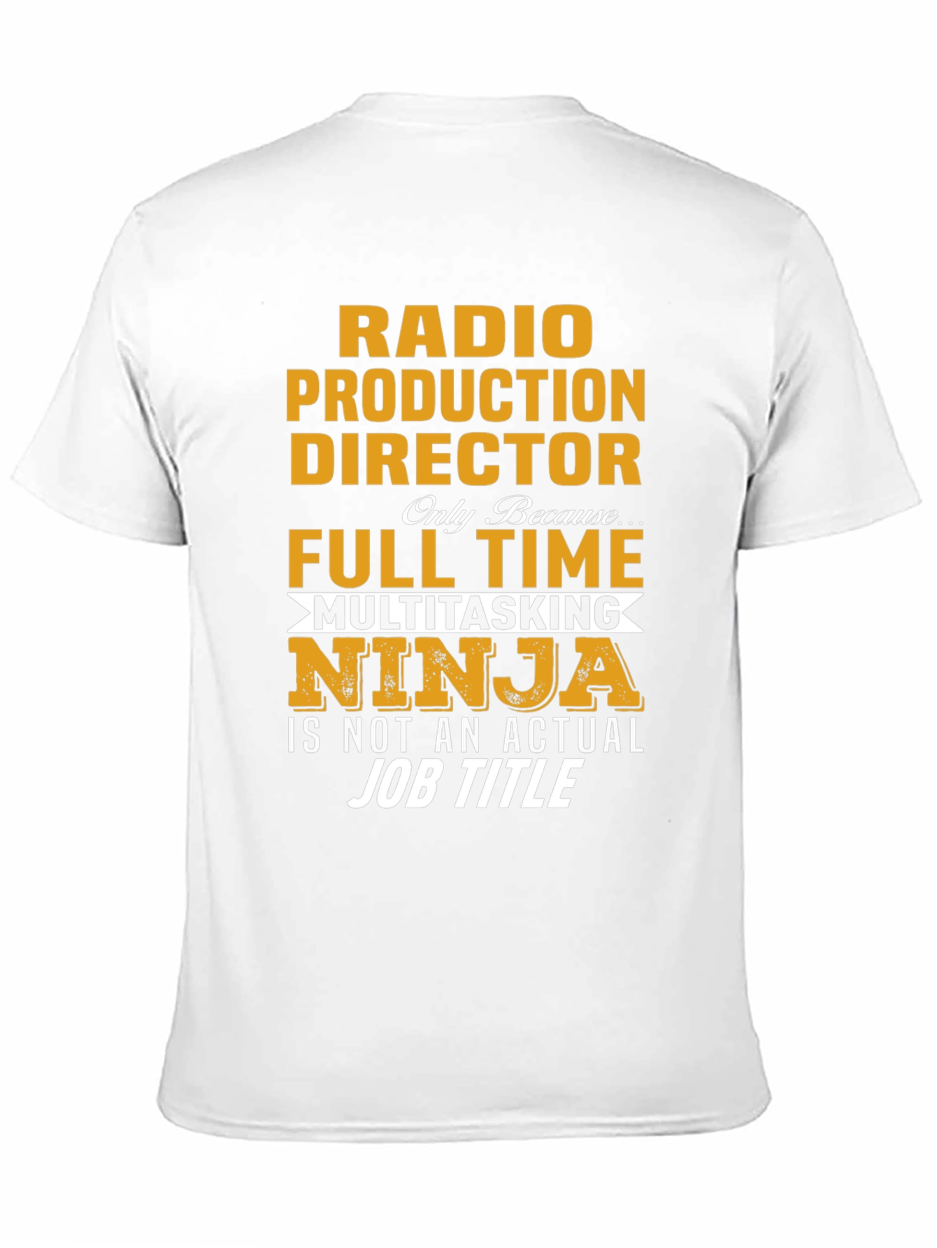 Black Radio Production Director Multitasking Ninja T-Shirt view 11