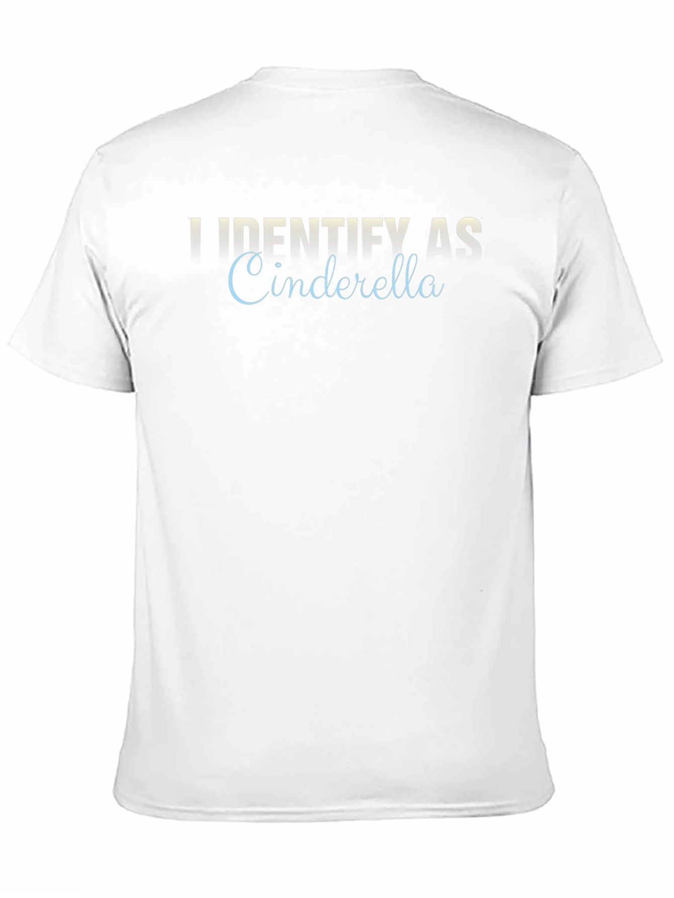 Black Identify As Cinderella T-Shirt - Black view 11