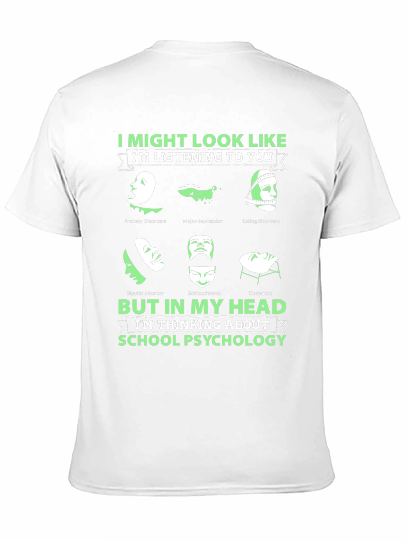 Black School Psychology Mental Health T-Shirt view 11