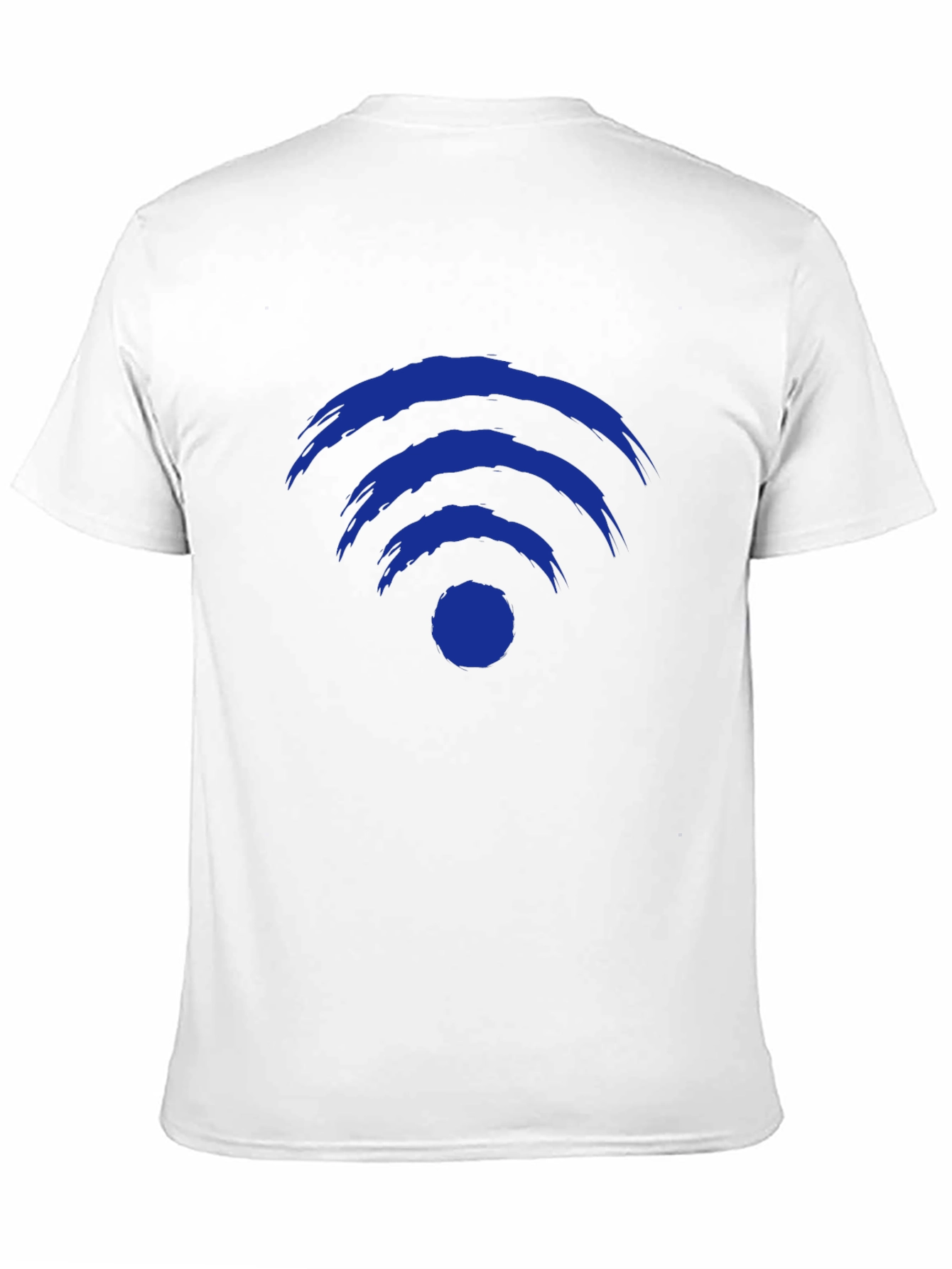 Black Abstract WiFi Symbol Graphic Tee - Black view 11