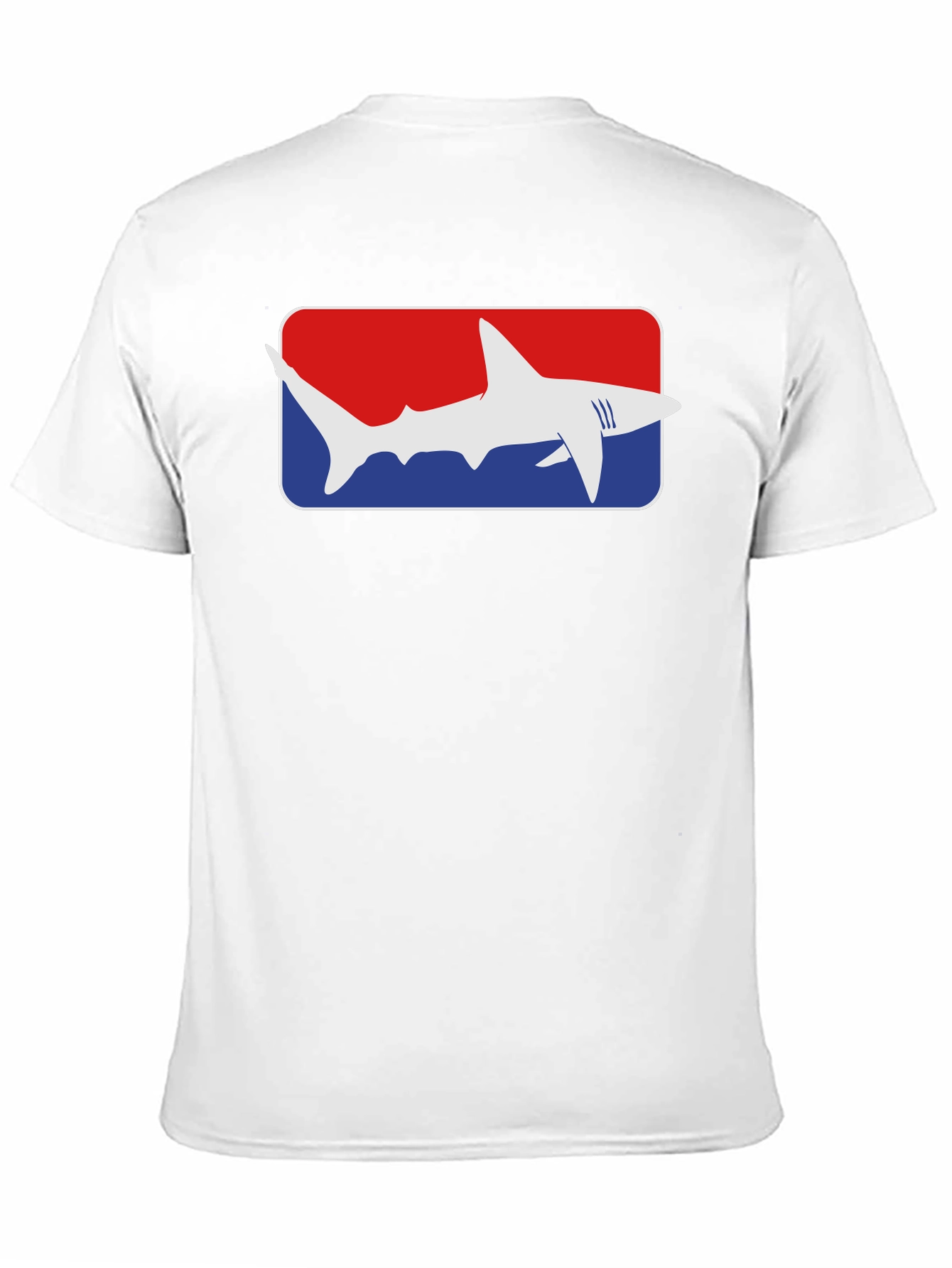 Black Shark Graphic Tee - Red White and Blue view 11