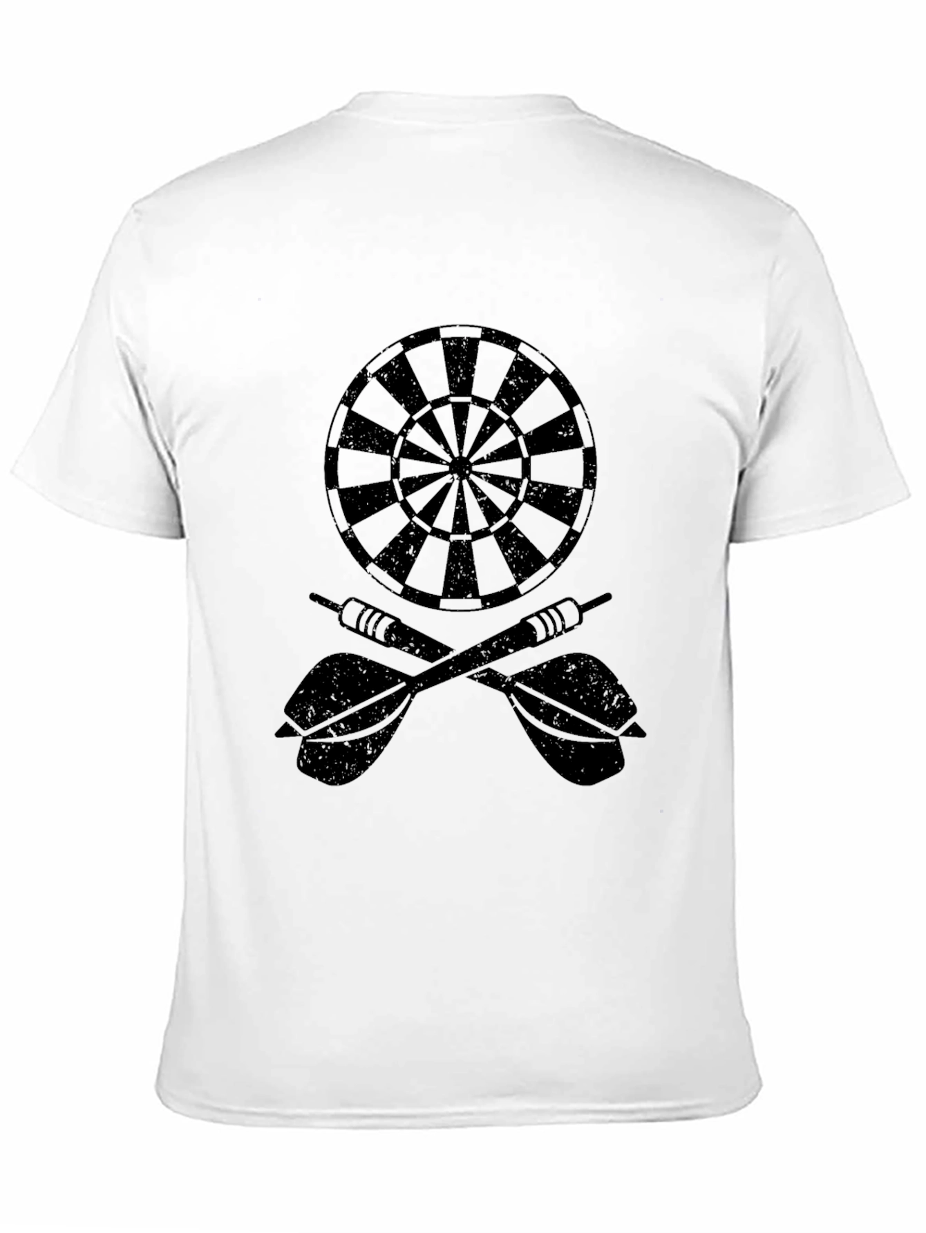 Black Darts and Dartboard Graphic Tee - Classic Black view 11