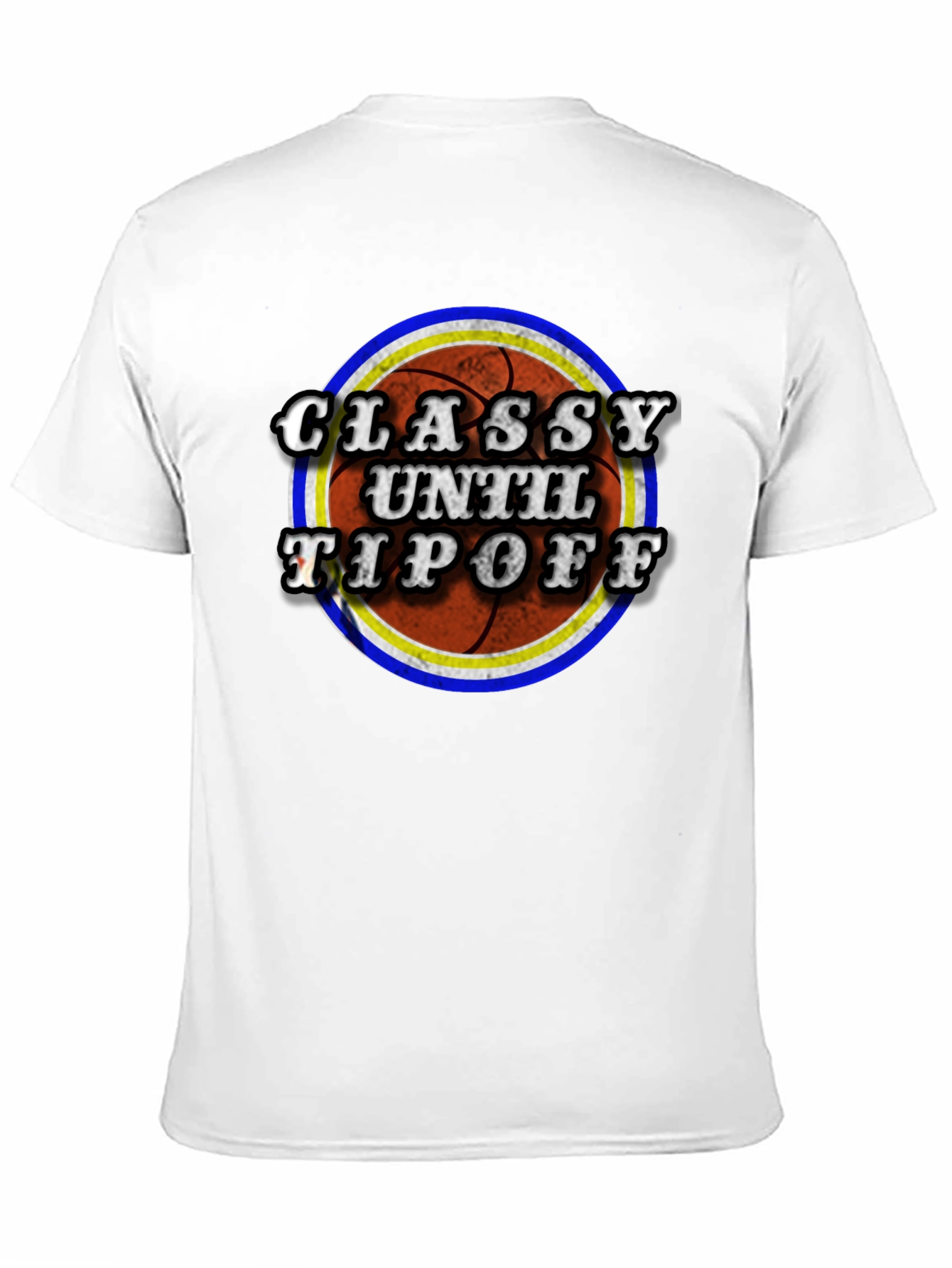 Black Classy Until Tipoff Basketball Graphic Tee view 11