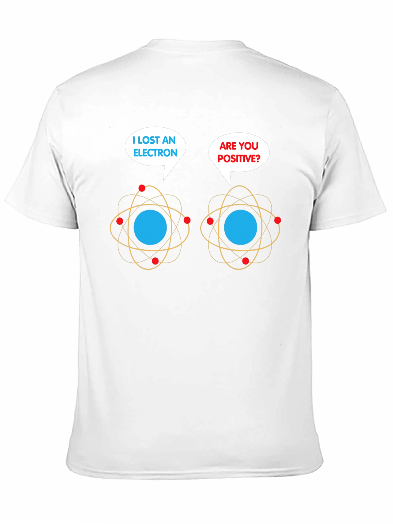 Black Lost Electron T-Shirt: Funny Chemistry Pun Tee view 11