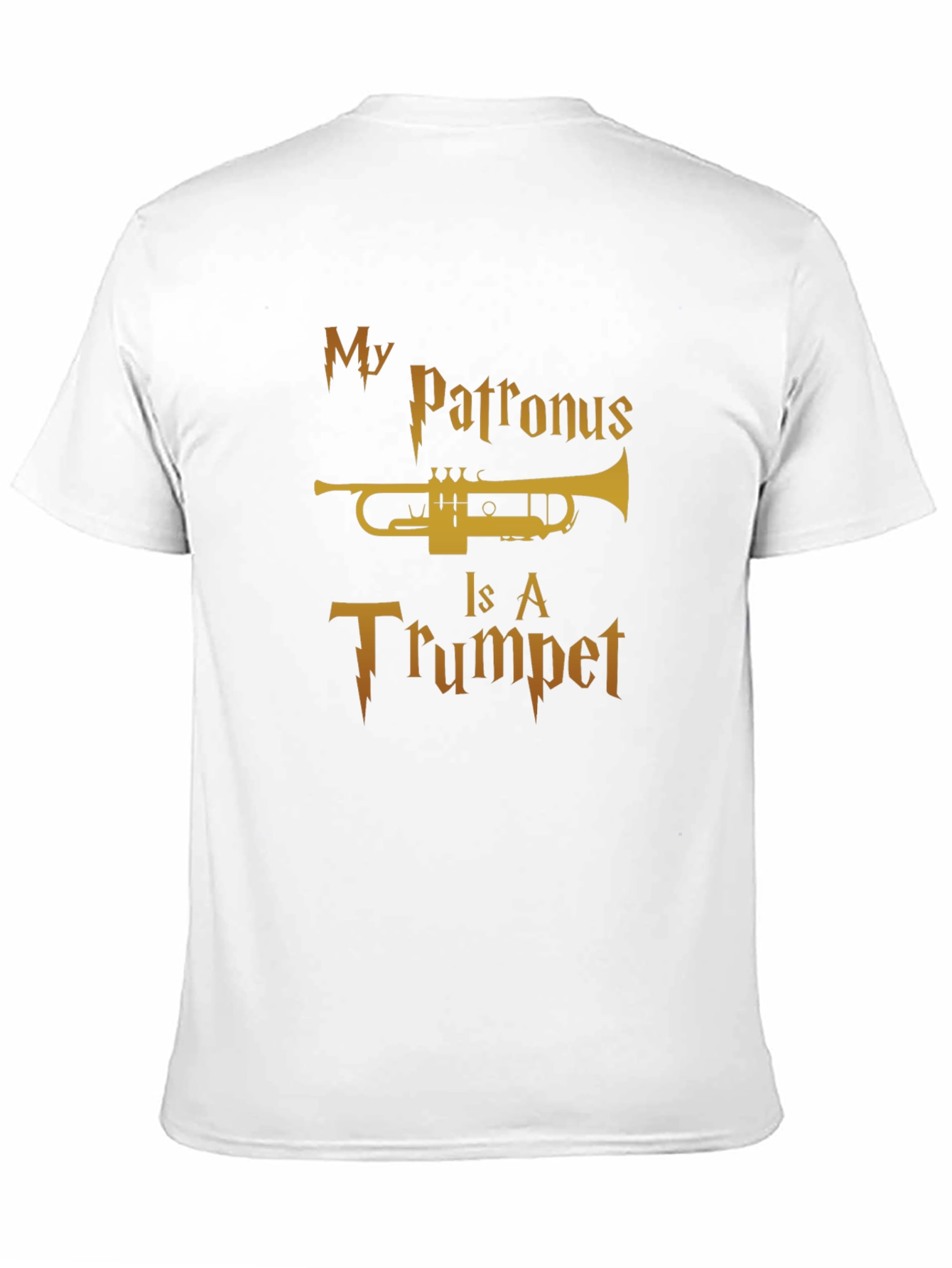Black My Patronus is a Trumpet T-Shirt view 11