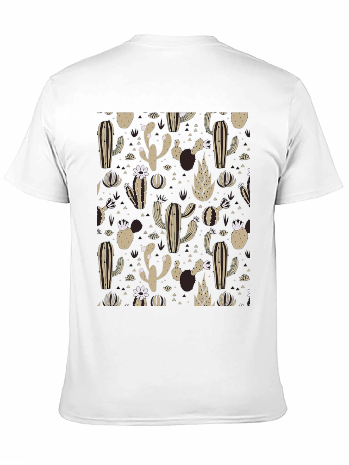 Black Cactus Print T-Shirt - Desert Style view 11