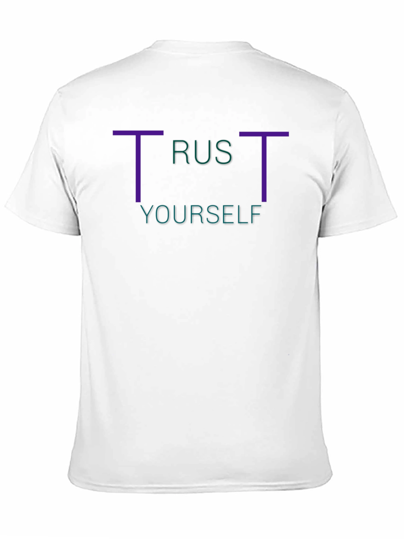 Black Trust Yourself Graphic Tee - Stylish Black T-Shirt view 11