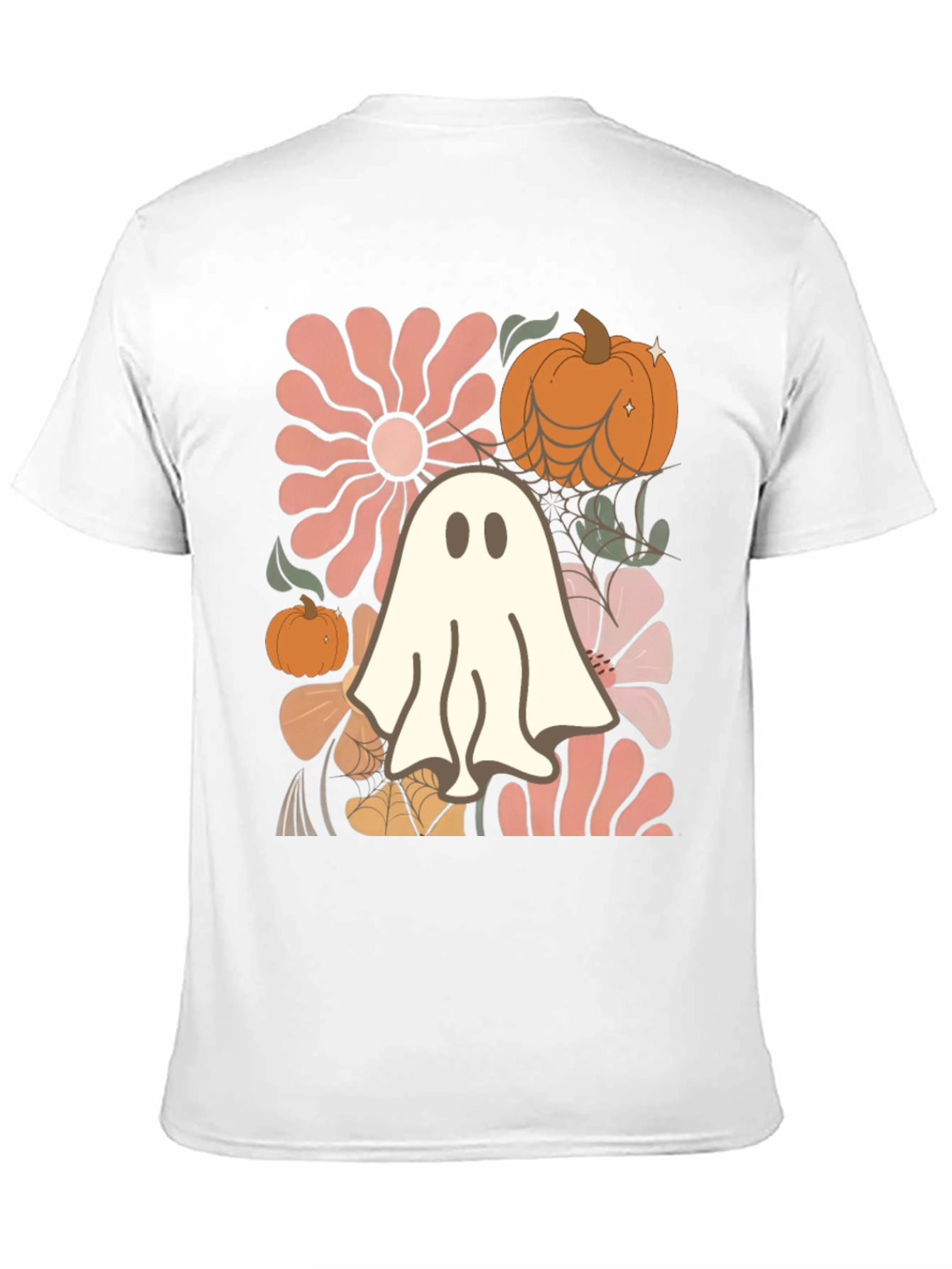 Black Spooky Season Ghost T-Shirt view 11