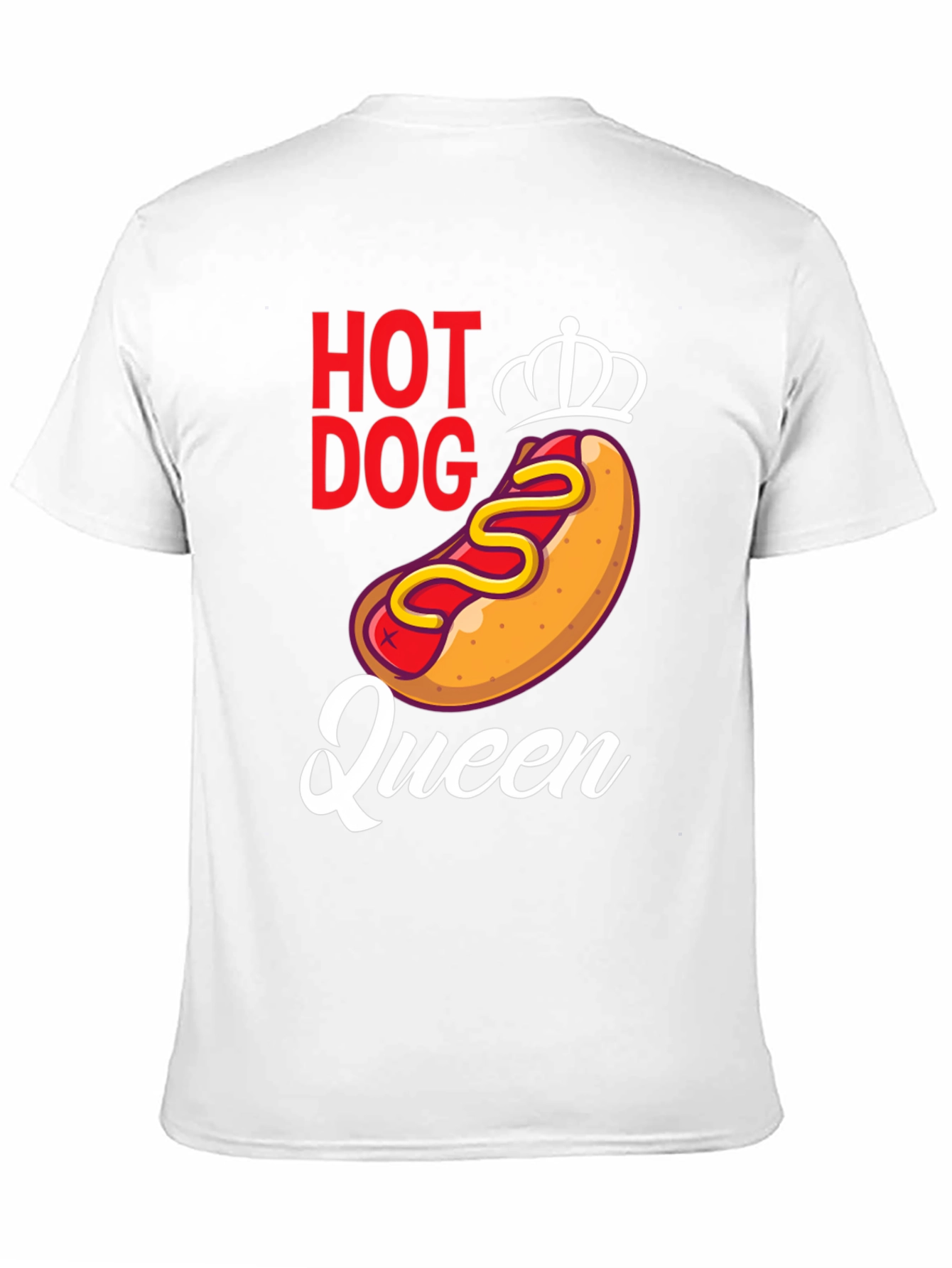 Black Hot Dog Queen Graphic Tee - Unisex view 11