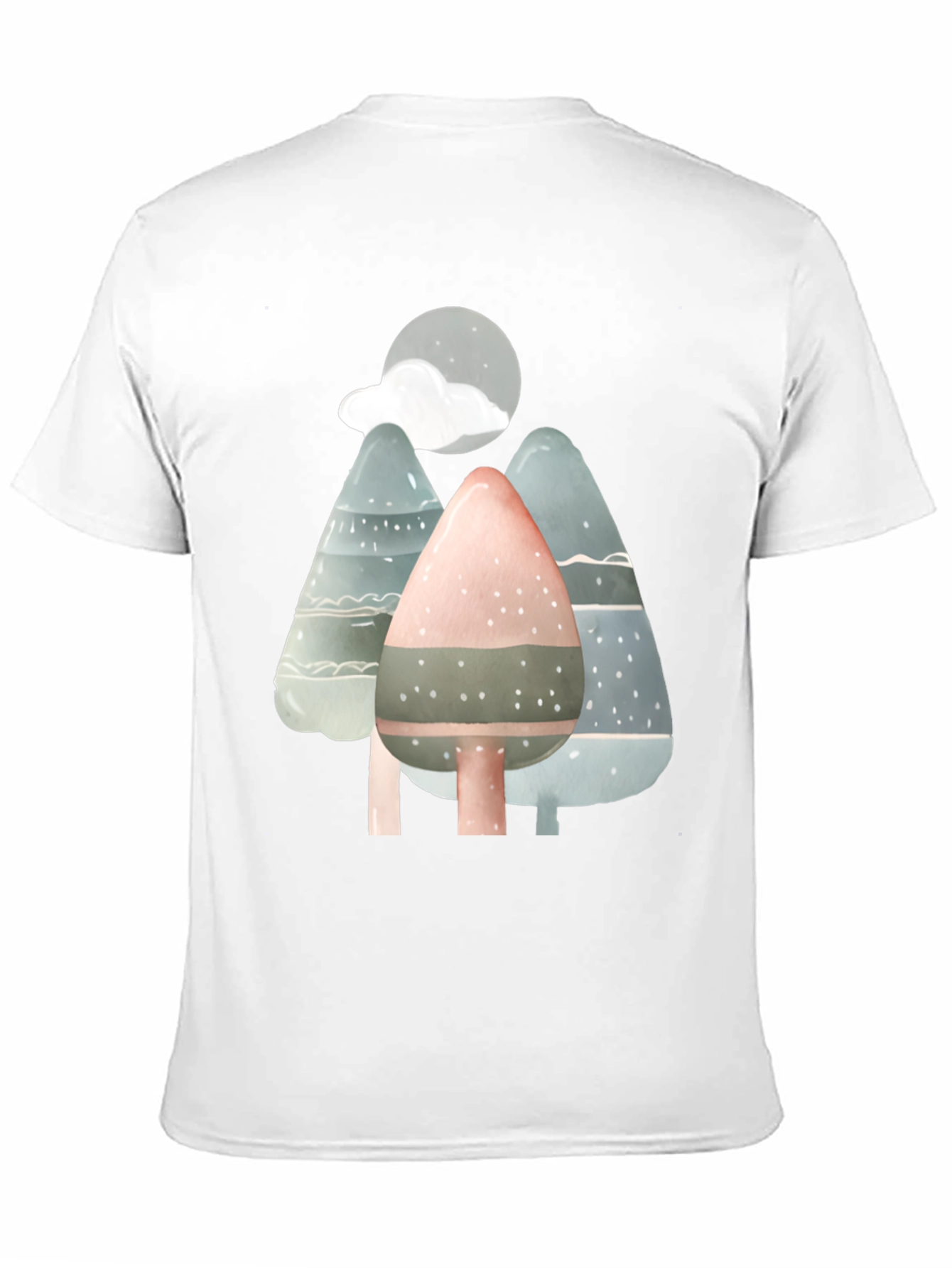 Black Nature Scene T-Shirt view 11